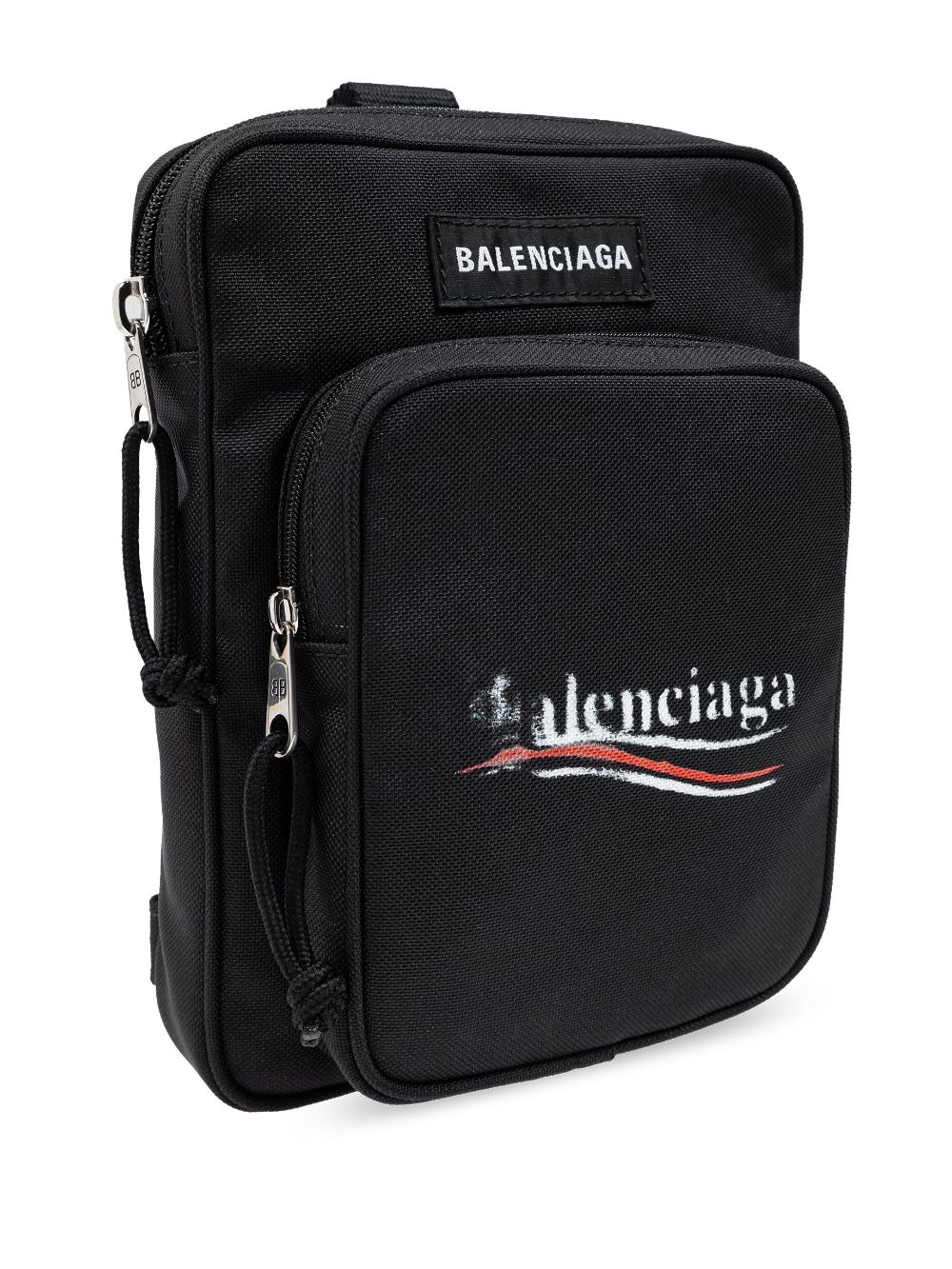 Explorer logo-print messenger bag - 4