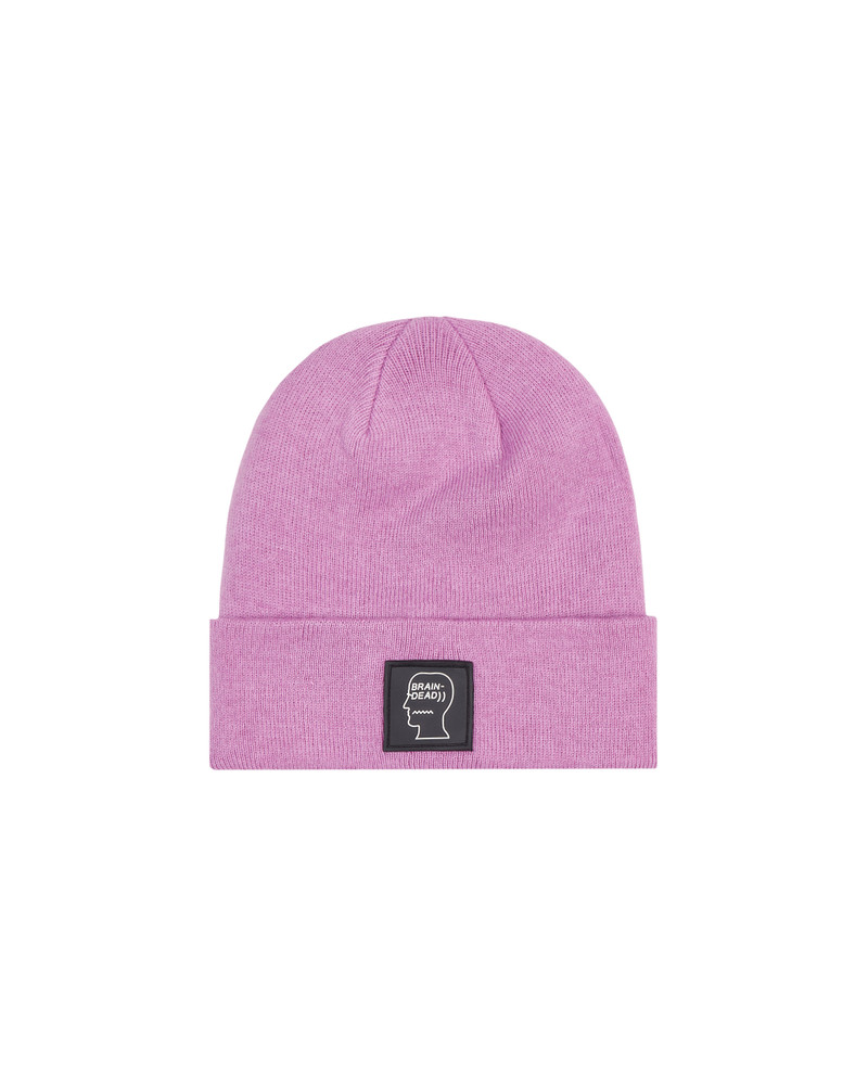 BRAIN DEAD Logo Head Beanie Pink outlook