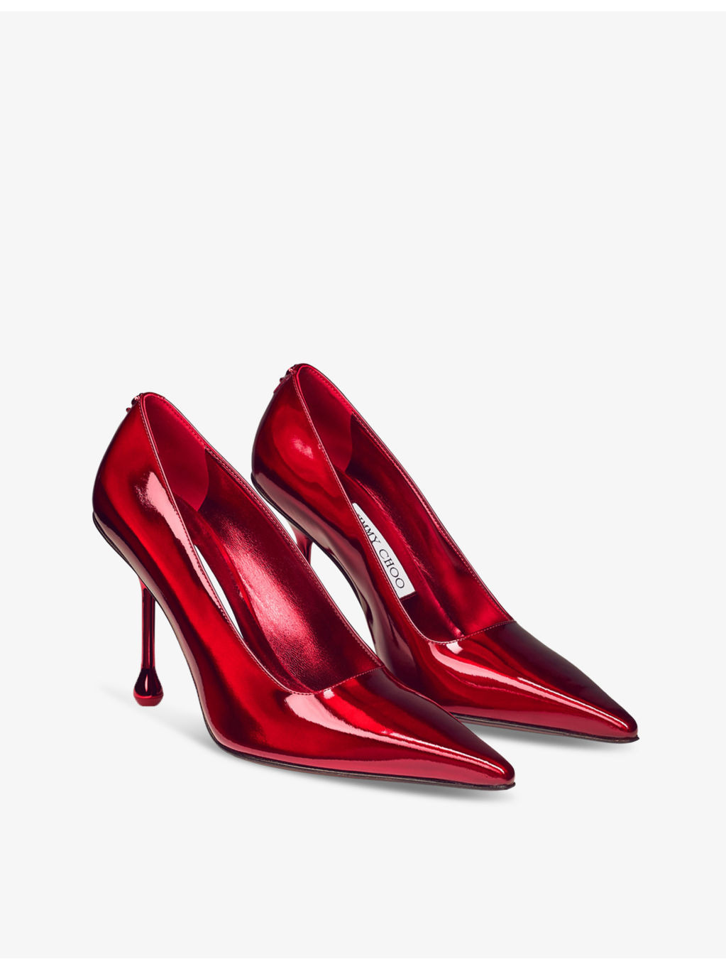 Ixia car-paint patent-leather heeled courts - 3
