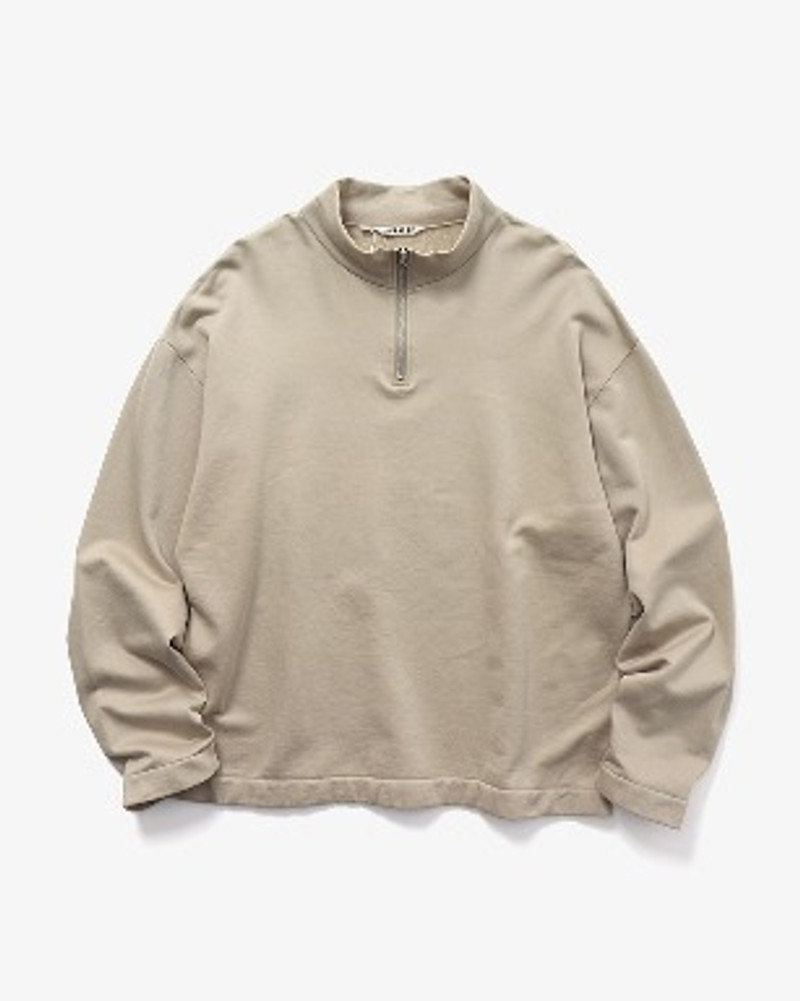 ELASTIC HIGH GAUGE SWEAT HALF ZIP P/O - 1