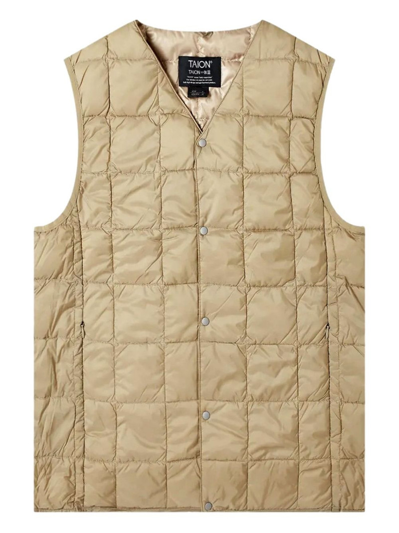 V-neck down gilet 1