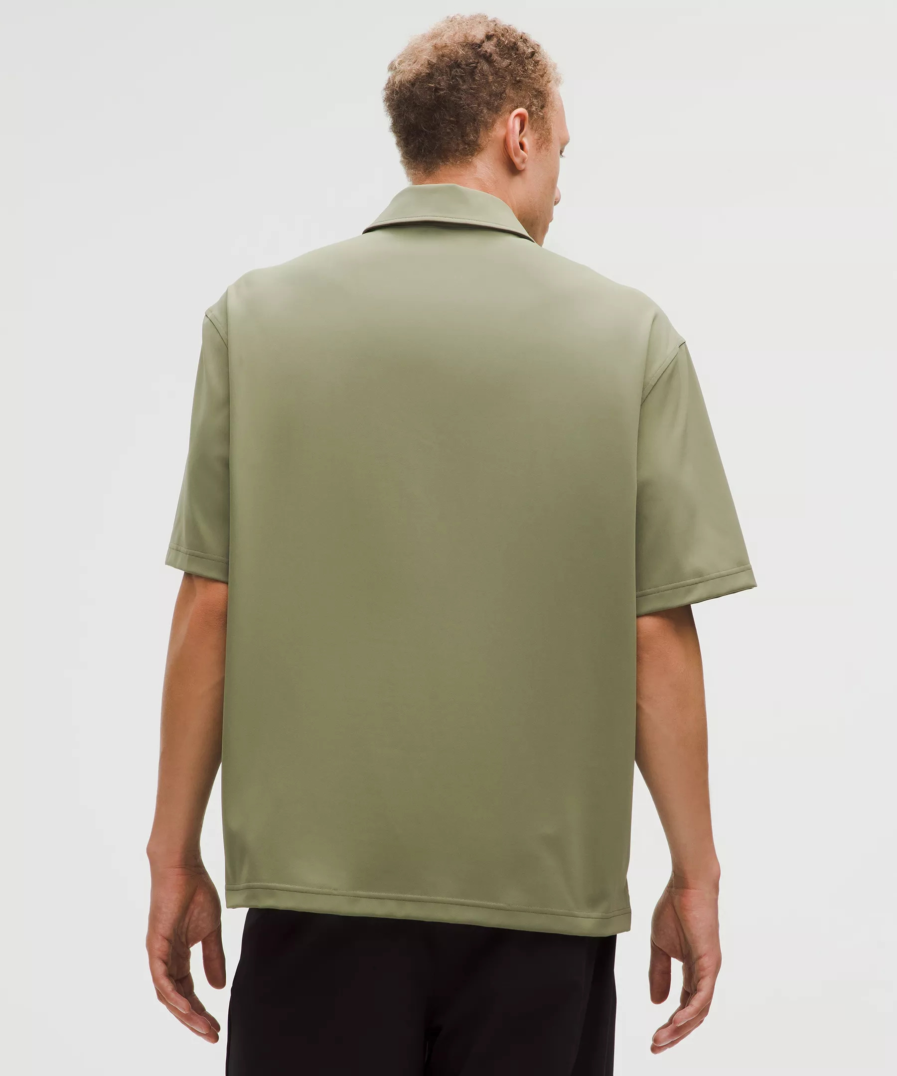 Daydrift Oversized Zip-Neck Polo Shirt - 3