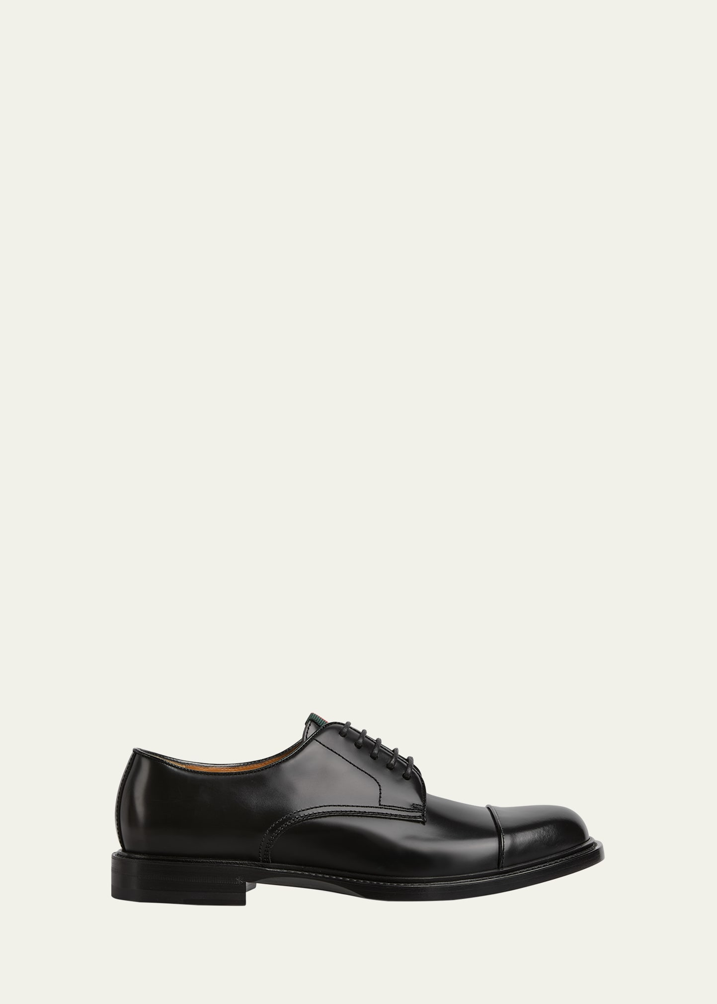 Men's William Leather Cap-Toe Derby Shoes - 1