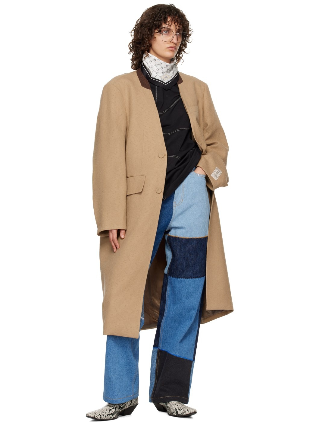 【ADER ERROR】 Nufe coat Ader Error Brown Nufe Coat In Check | ModeSens