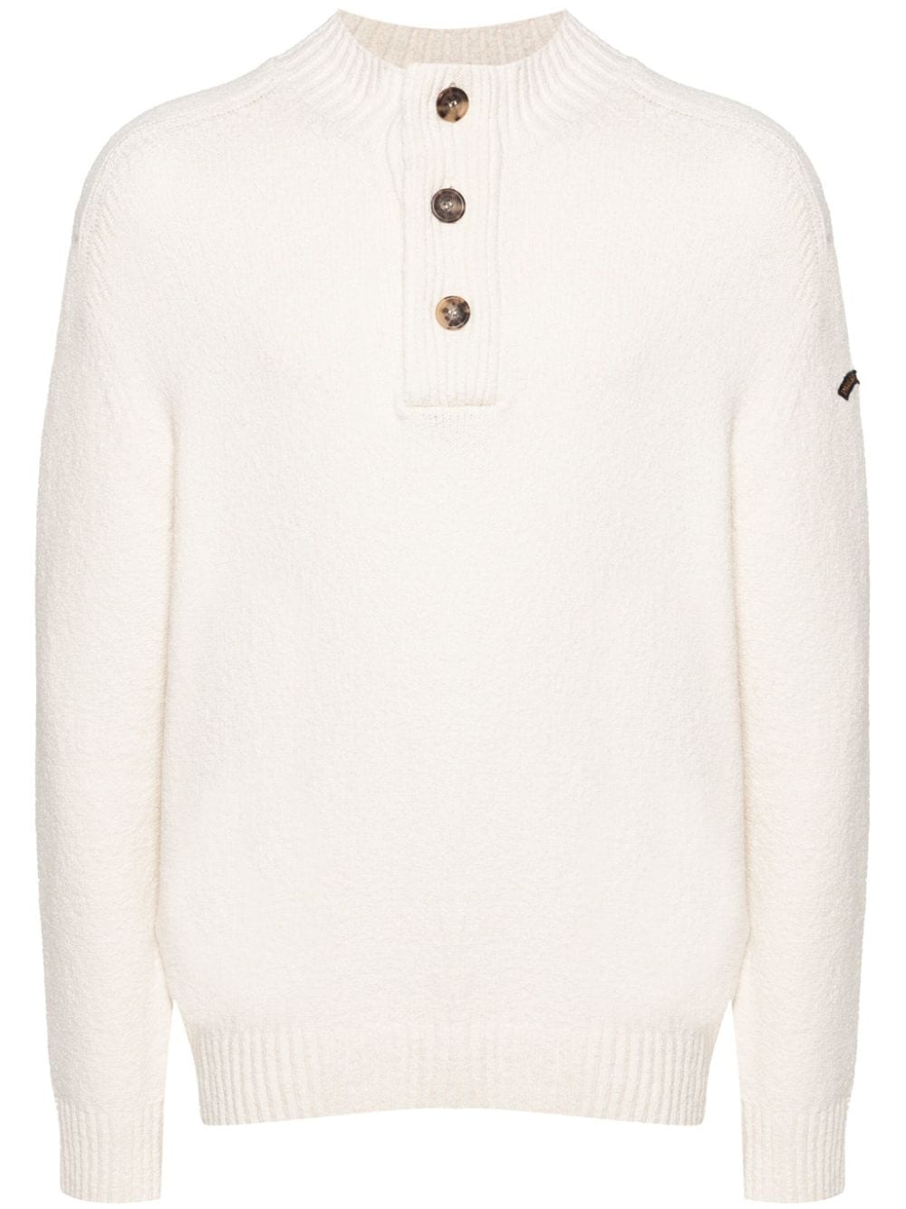 mock-neck chenille jumper - 1