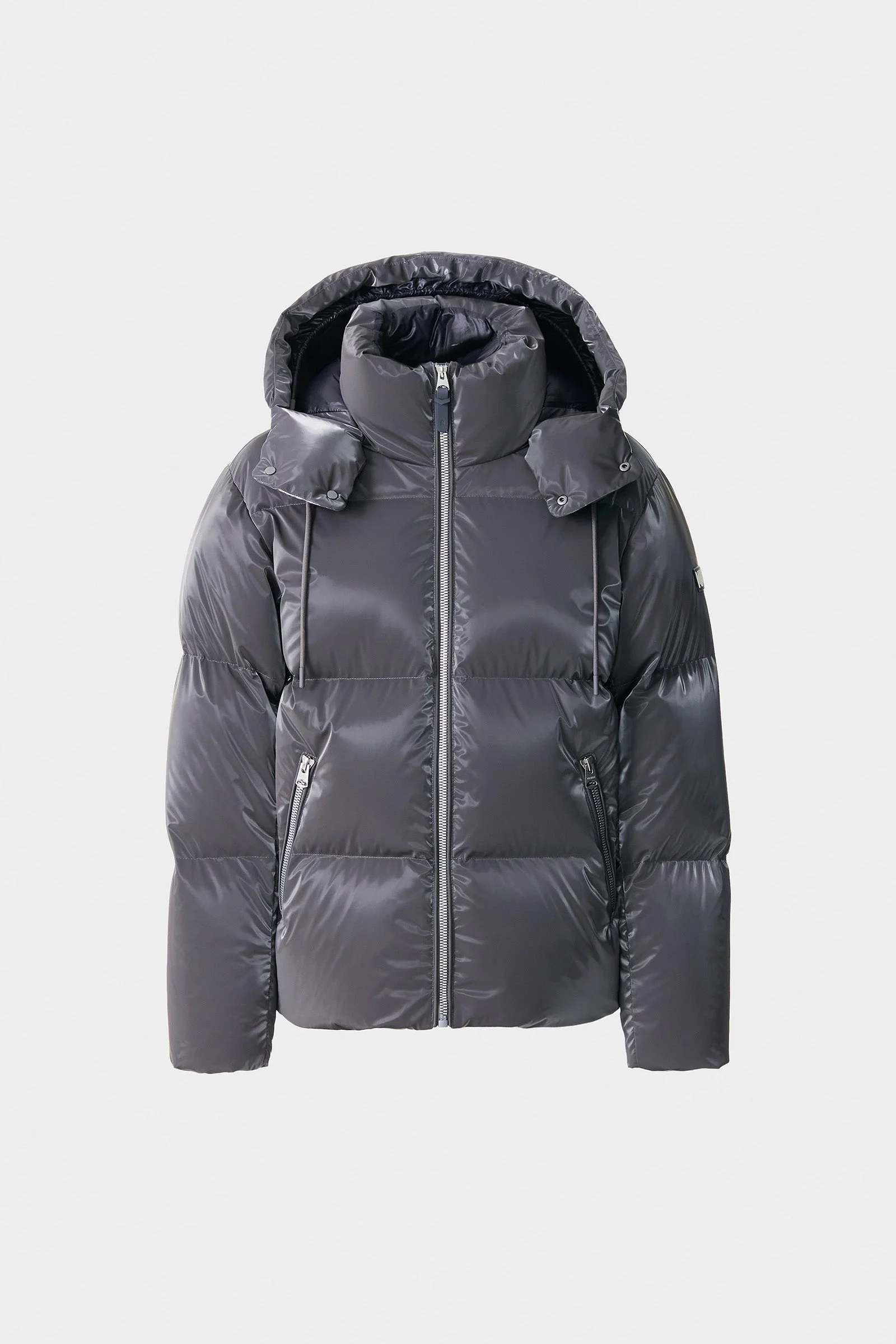KENT-GLO High-Gloss Hooded Down Jacket - 1