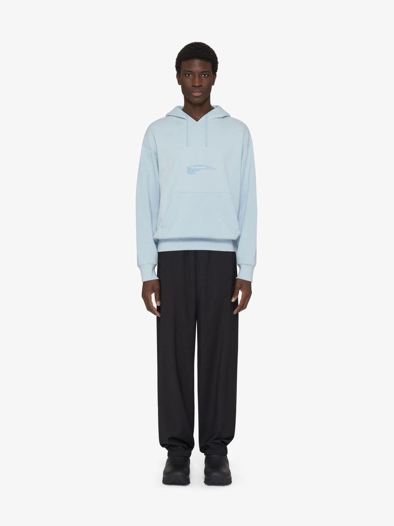 Givenchy BOXY FIT HOODIE IN FLEECE GIVENCHY WINGS outlook