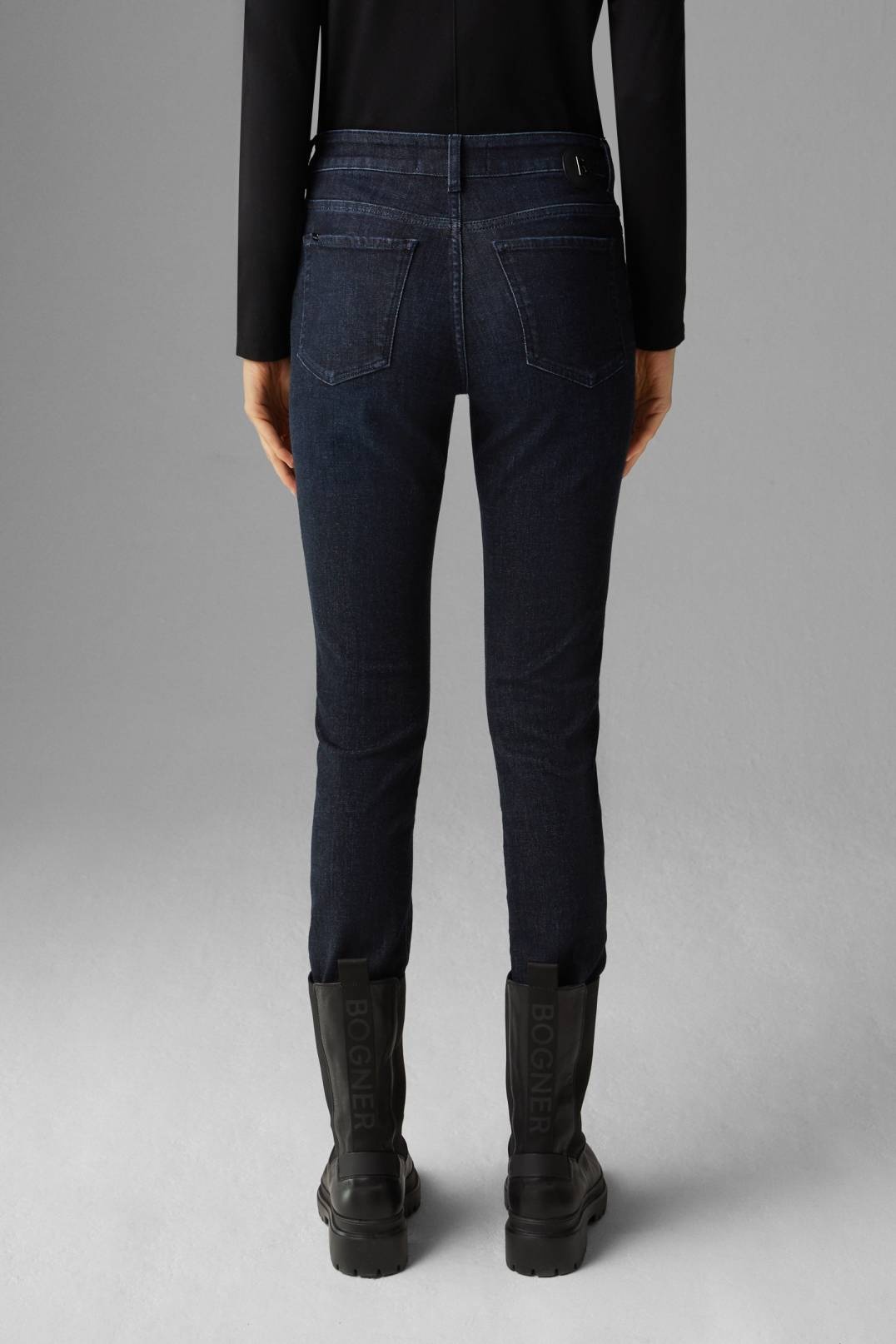 SLIM FIT JULIE JEANS IN DARK DENIM BLUE - 3