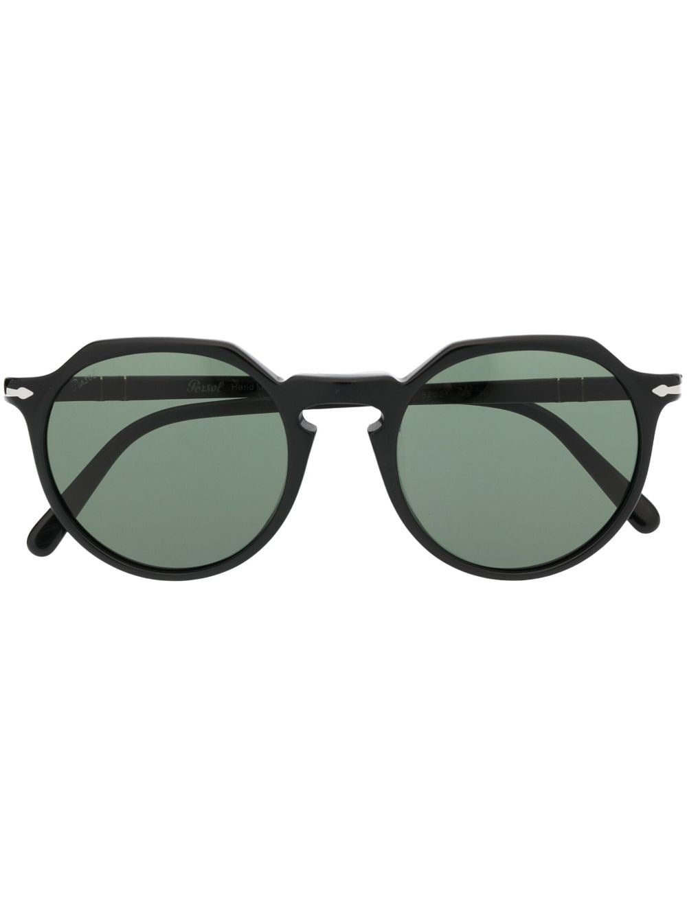 round-frame straight-arm sunglasses - 1