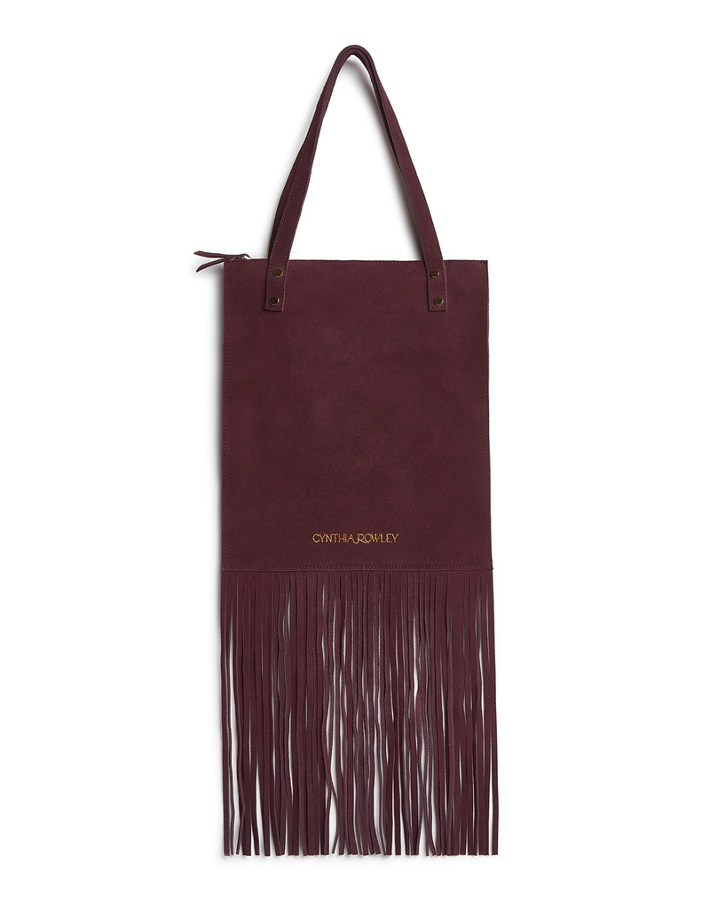 Felicity Fringe Suede Tote 1