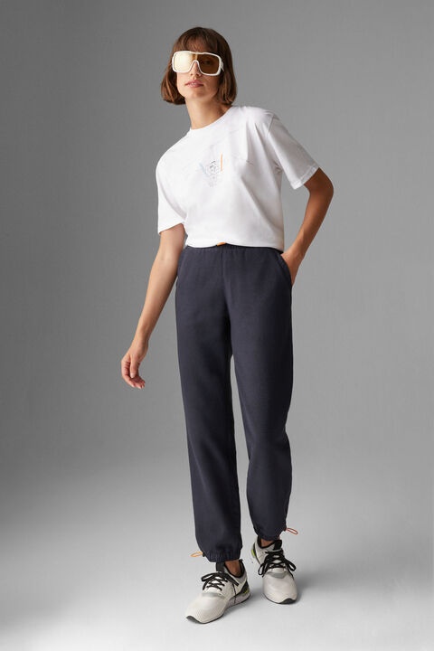 Eila Fleece pants in Dark blue - 4