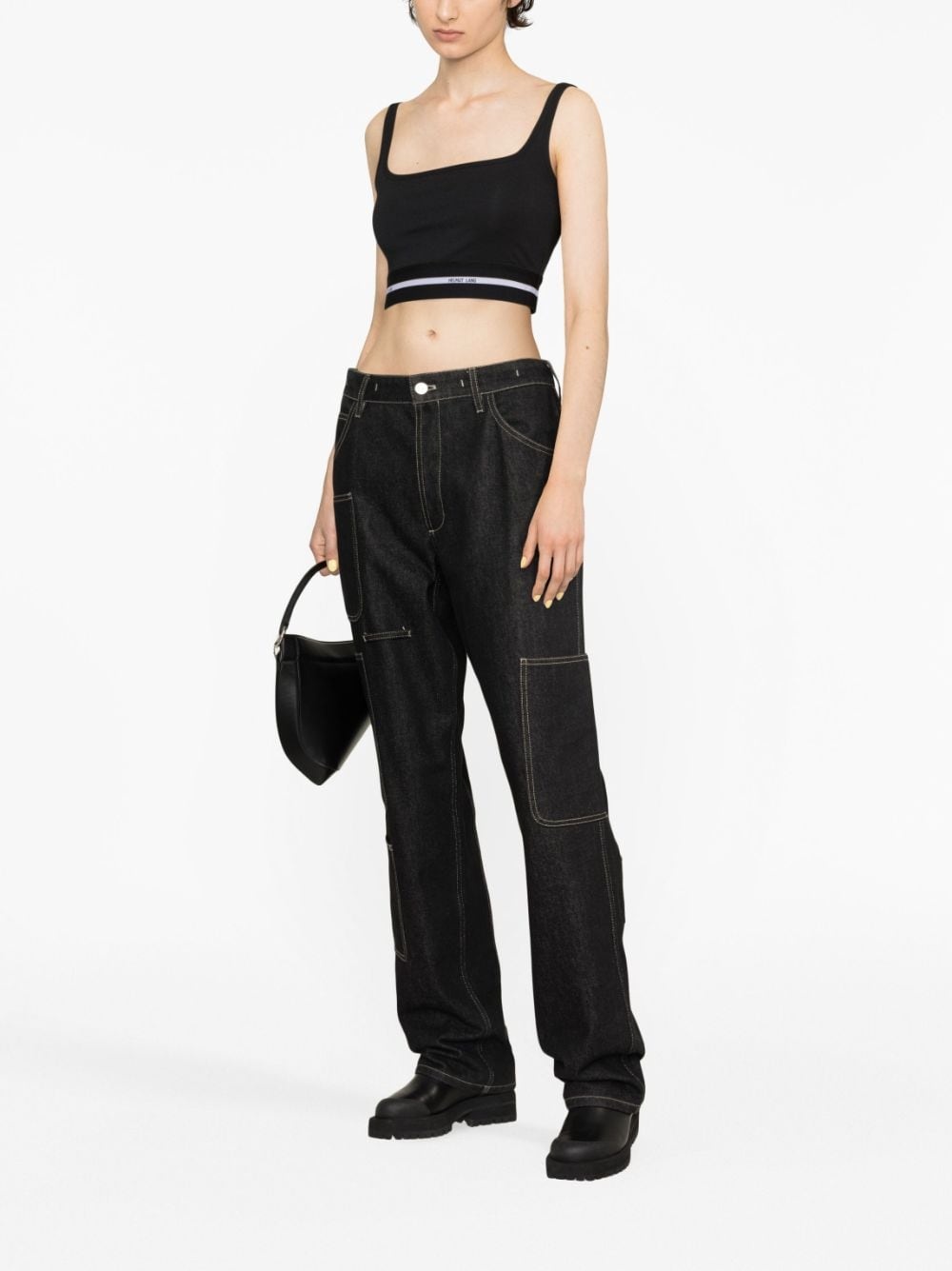 logo-band cropped top - 2