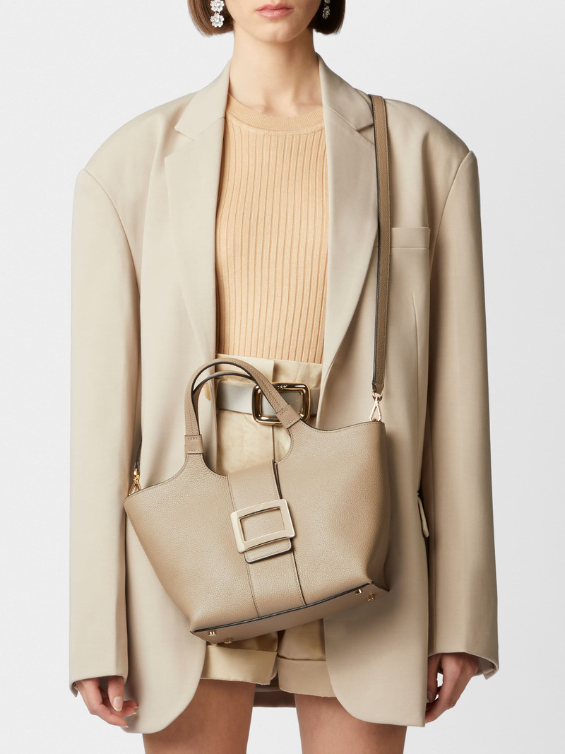 Roger Vivier Belle Vivier Mini Shopping Bag in leather outlook