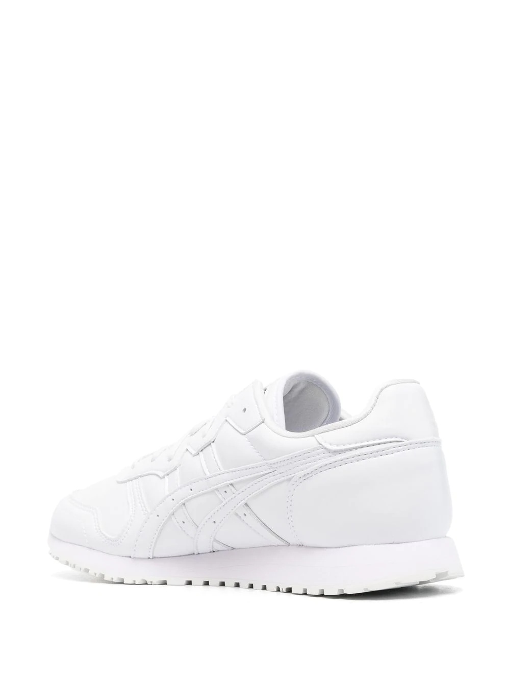 low-top leather sneakers - 3