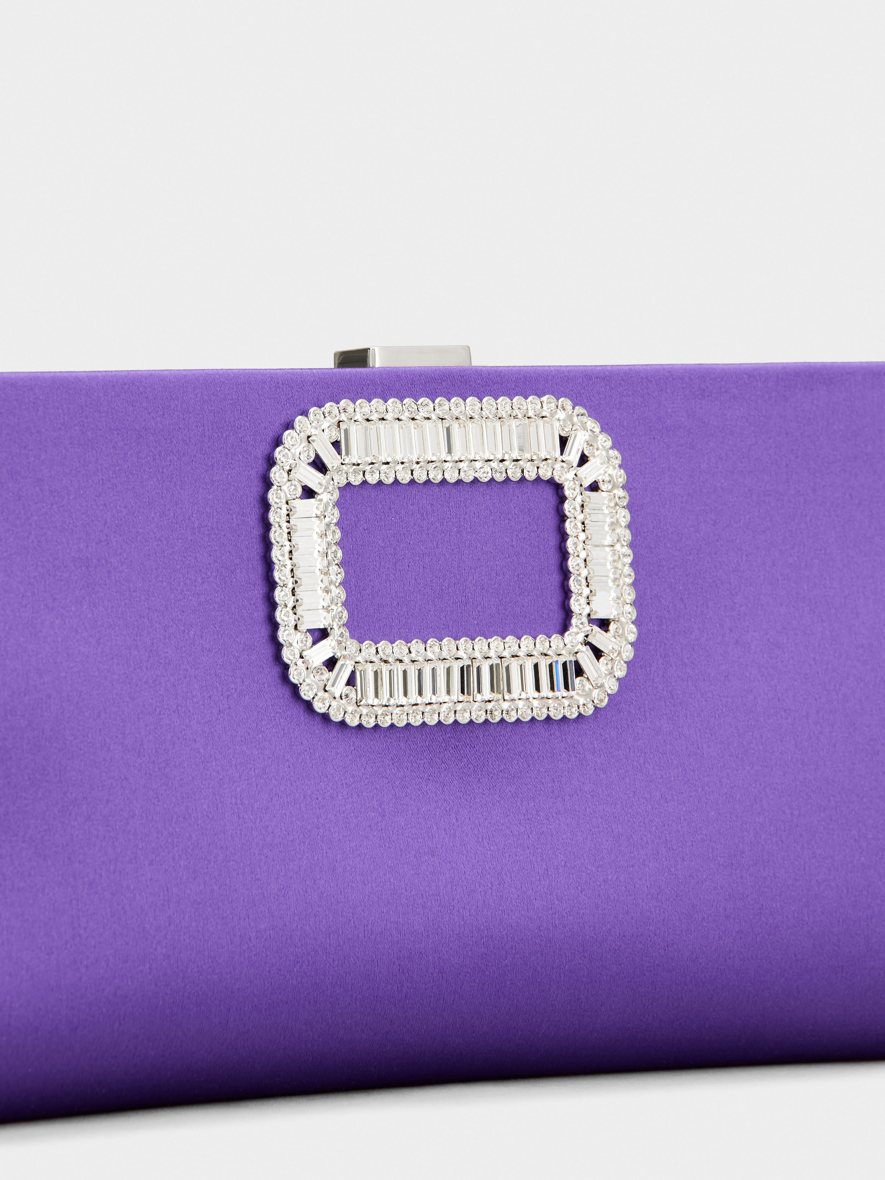 Pilgrim Buckle Clutch in Satin - 6
