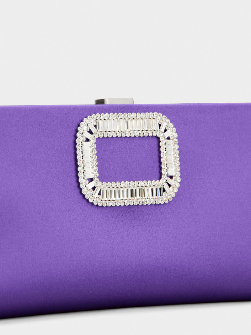 Pilgrim Buckle Clutch in Satin 6