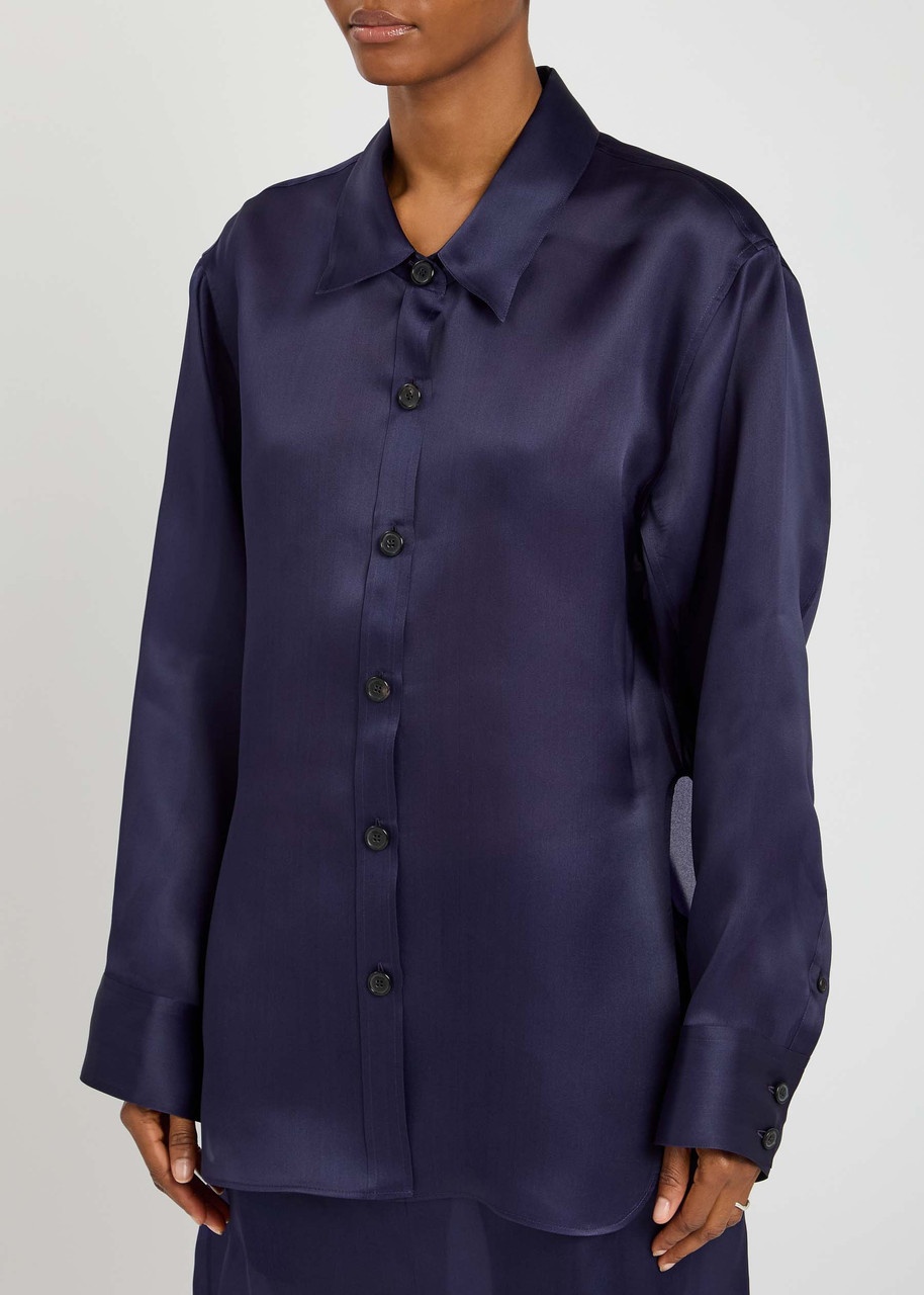Khaite Herschel Silk-organza Shirt - 2