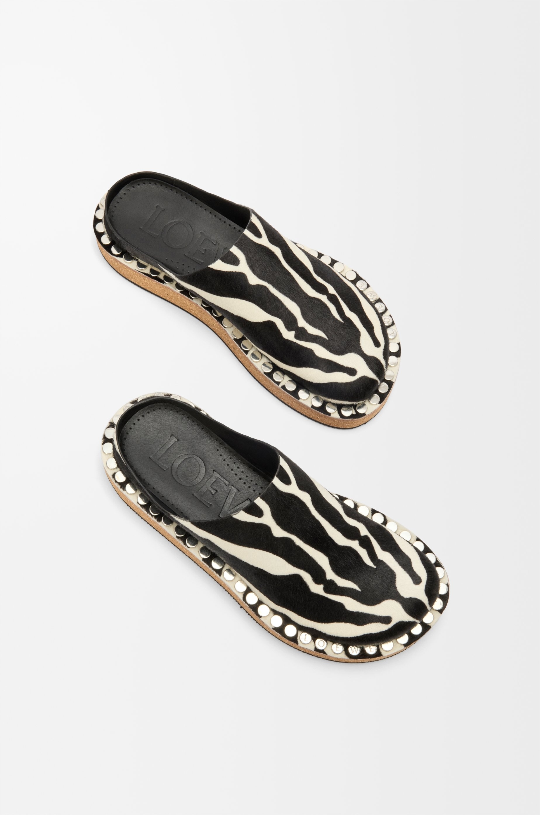 Rivet mule in hairy calfskin - 4
