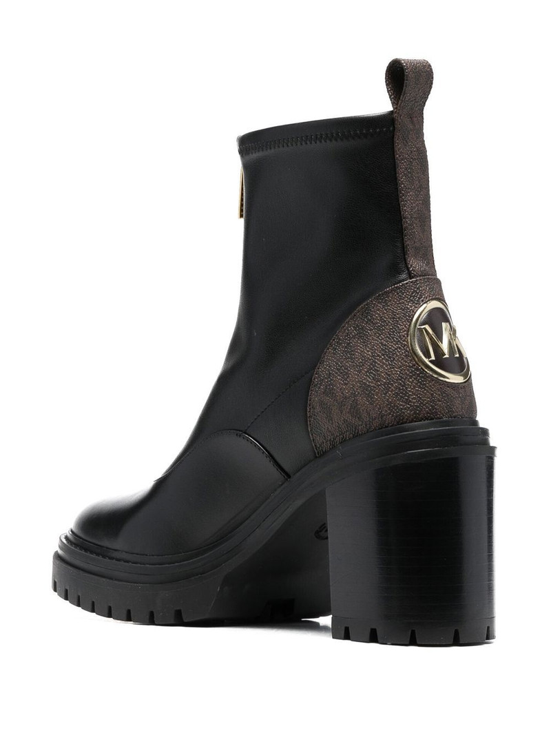 logo-print 90mm leather ankle boots 3