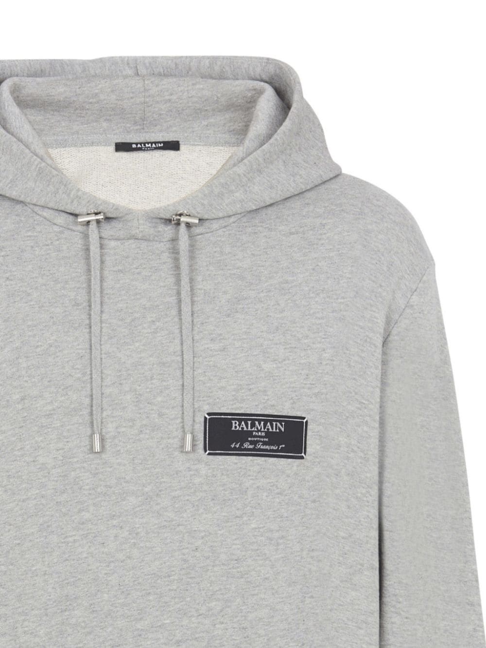 logo-patch organic cotton hoodie - 2
