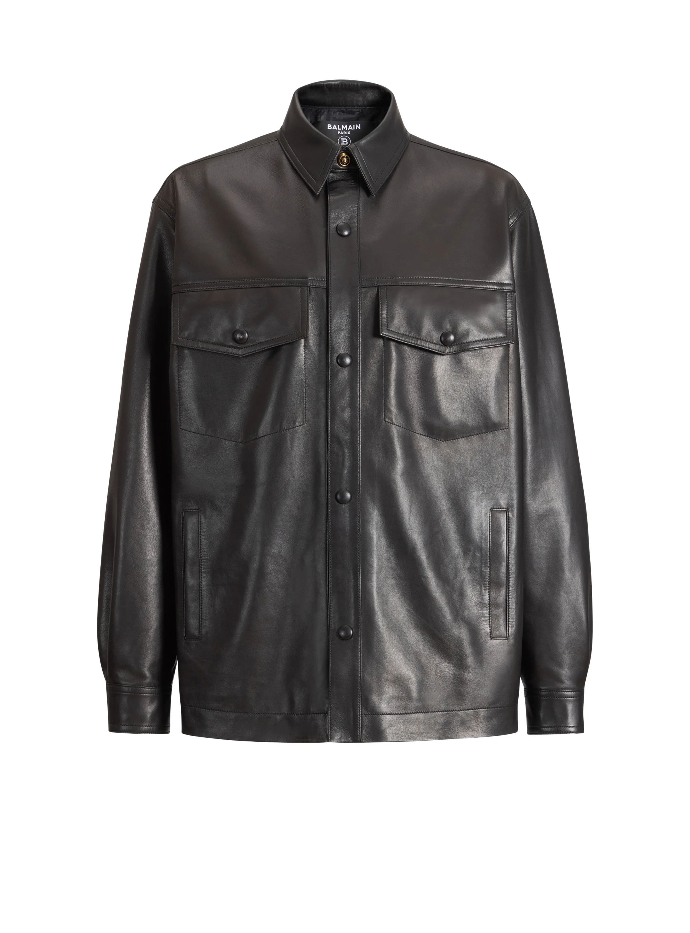Leather overshirt - 1