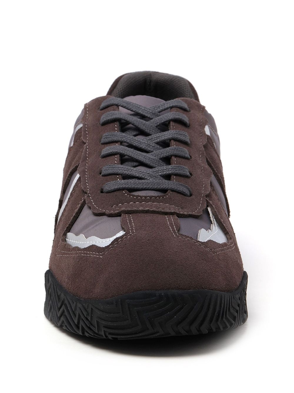 paneled low-top sneakers - 4