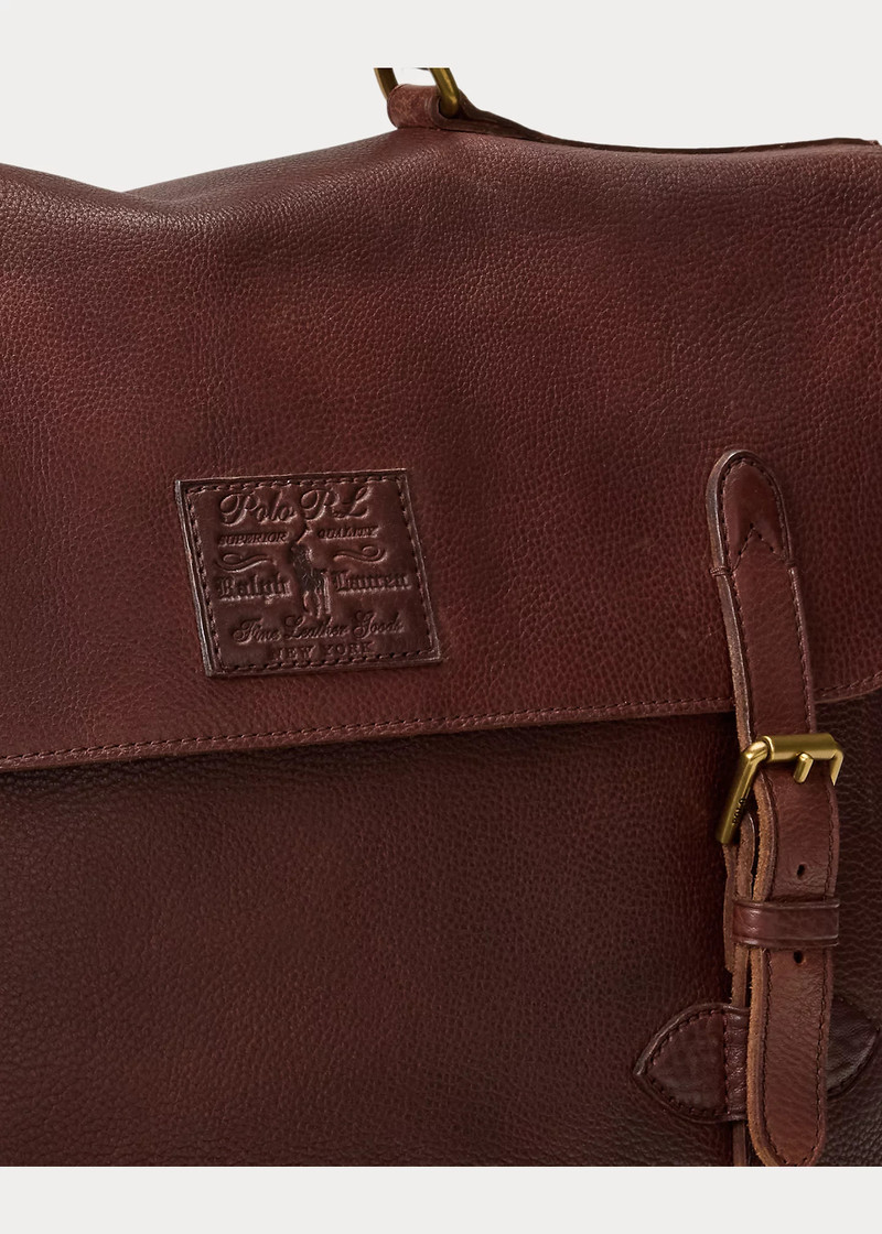 Heritage Leather Messenger Bag 5