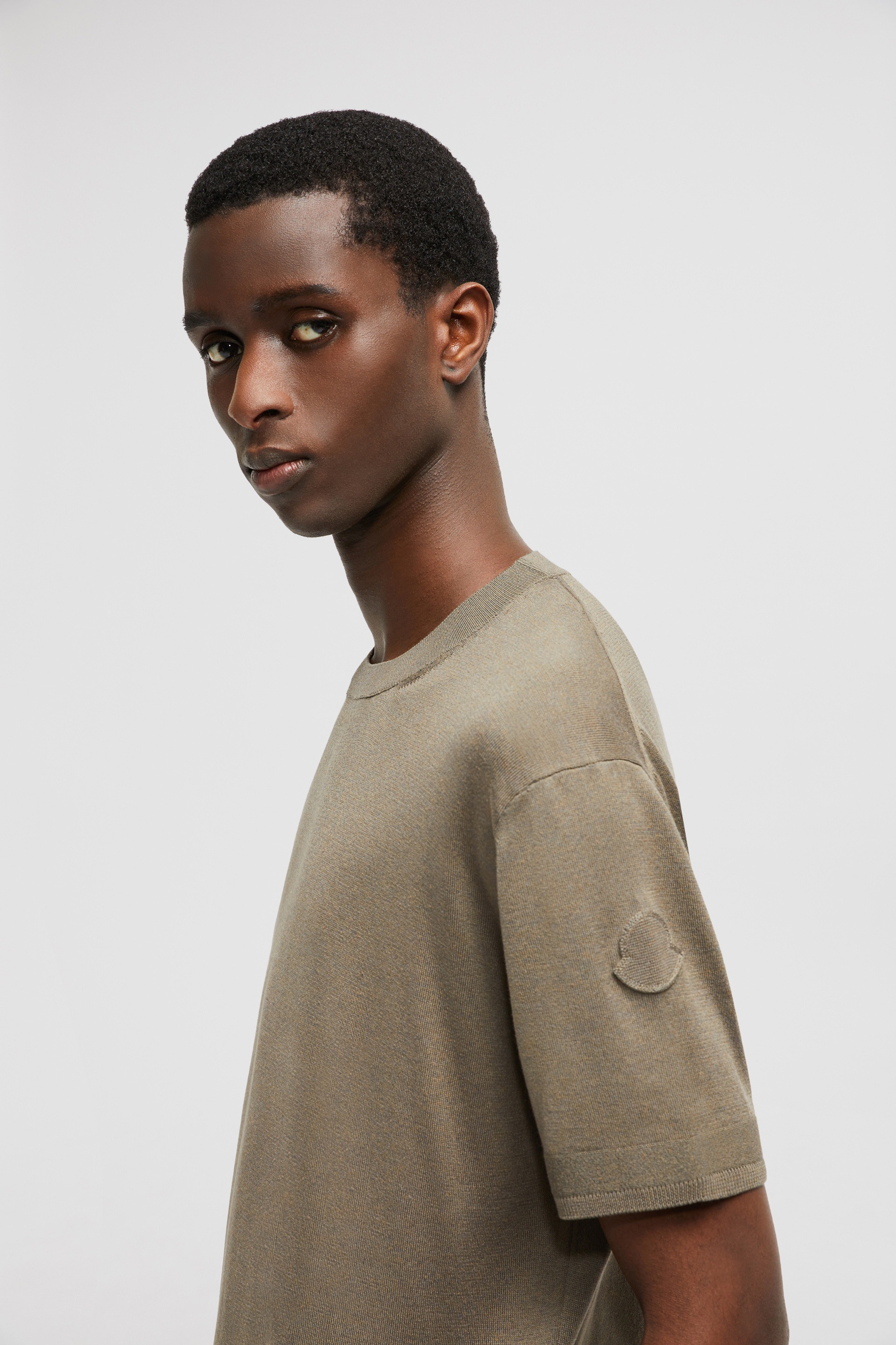 Silk & Cotton Knit T-Shirt - 4