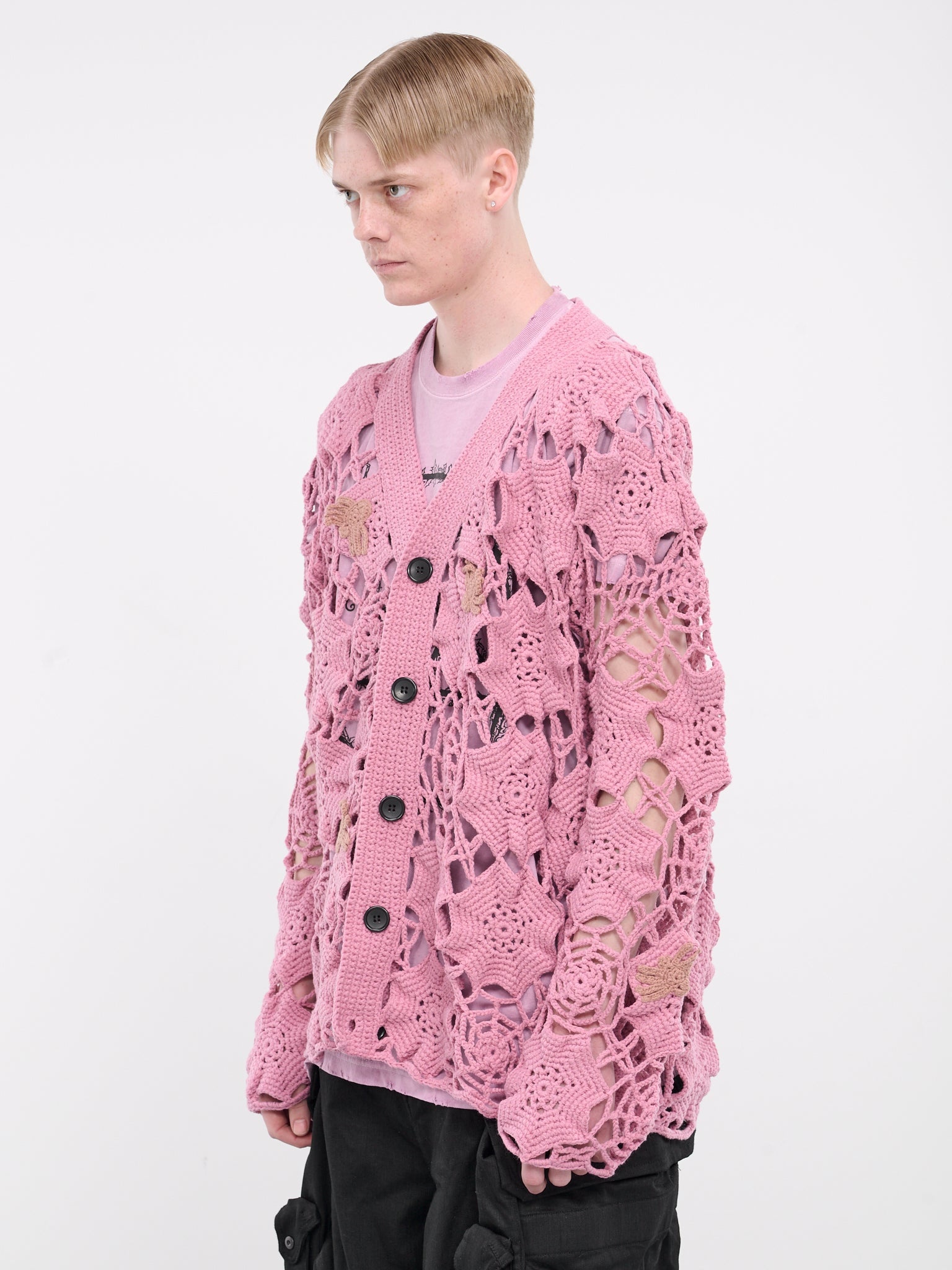 Spiderweb Knit Cardigan - 2