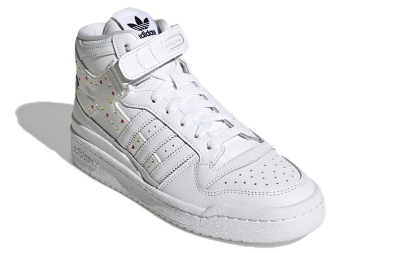 (WMNS) adidas Swarovski x Forum Mid 'White Black' GY0819 3