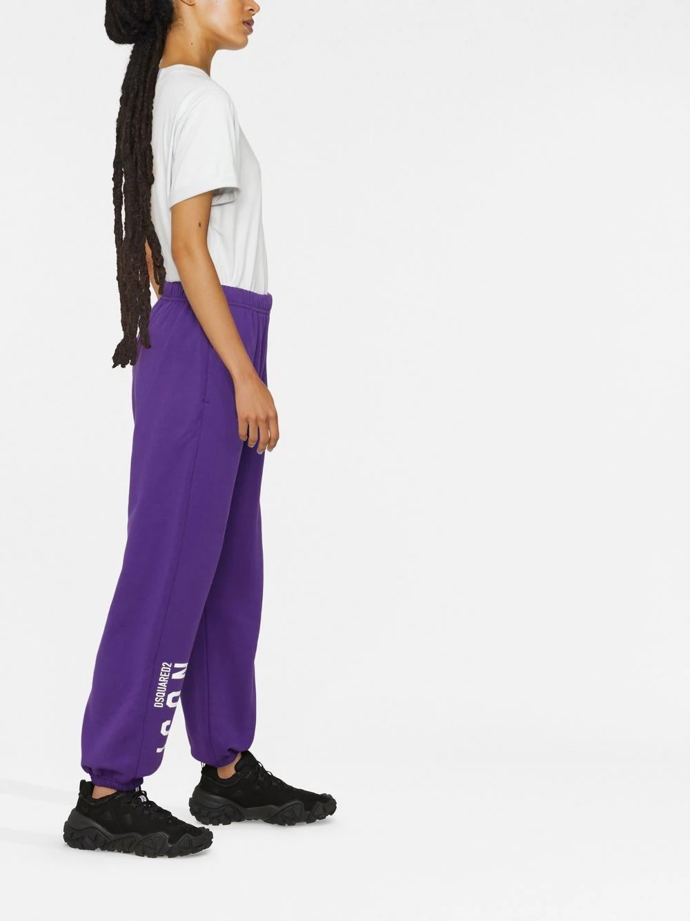 Icon logo-print track pants - 4