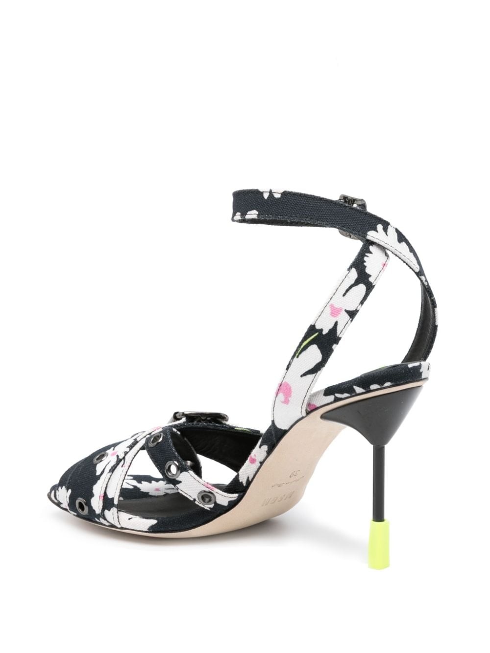 105mm floral-print sandals - 3