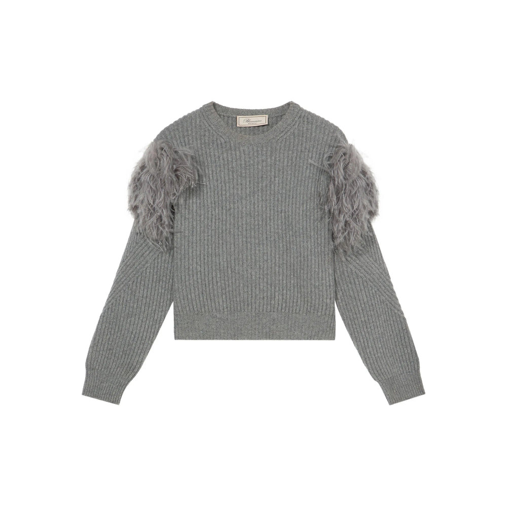Blumarine Grey Knitwear - Jumpers Women - 1