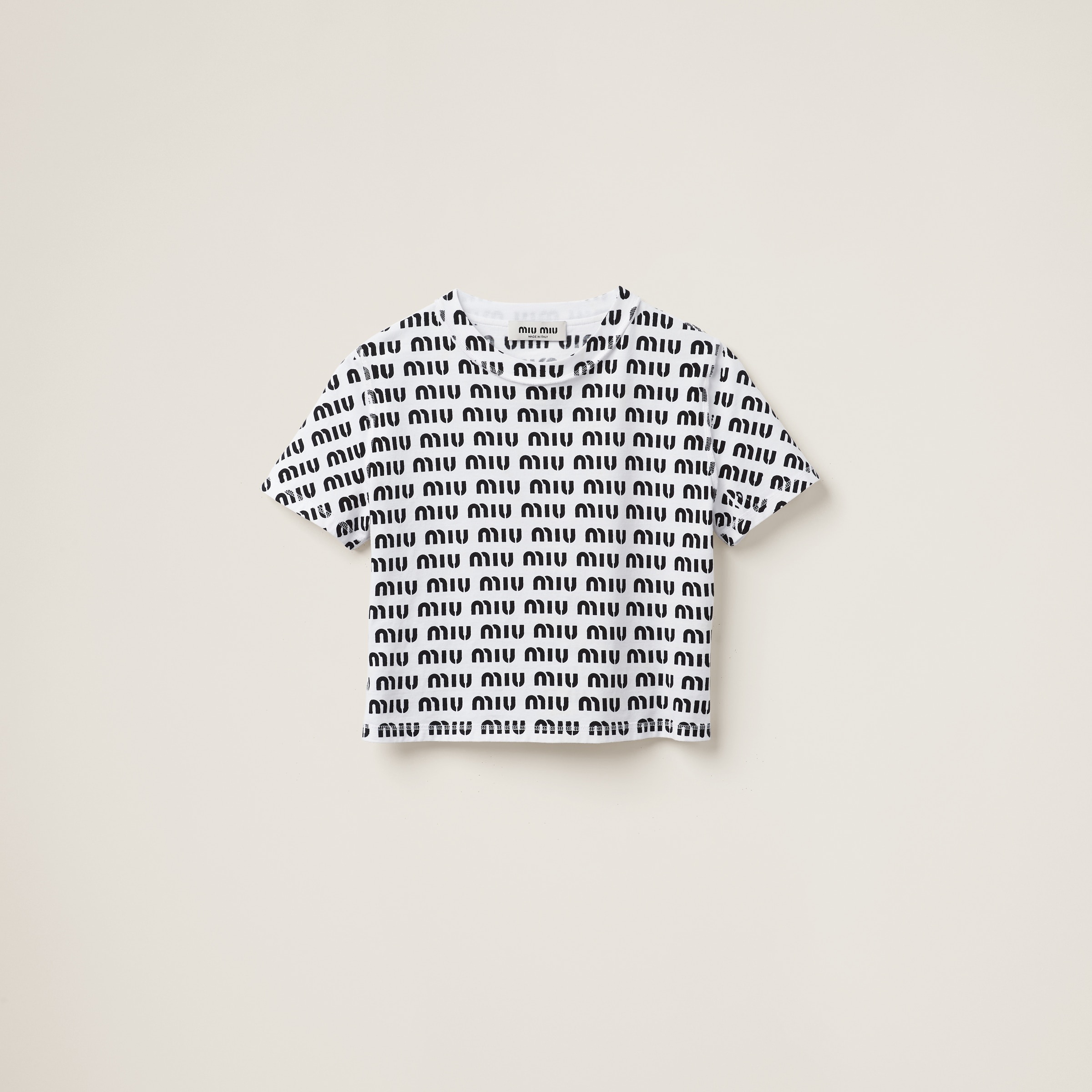 Print cotton T-shirt - 1
