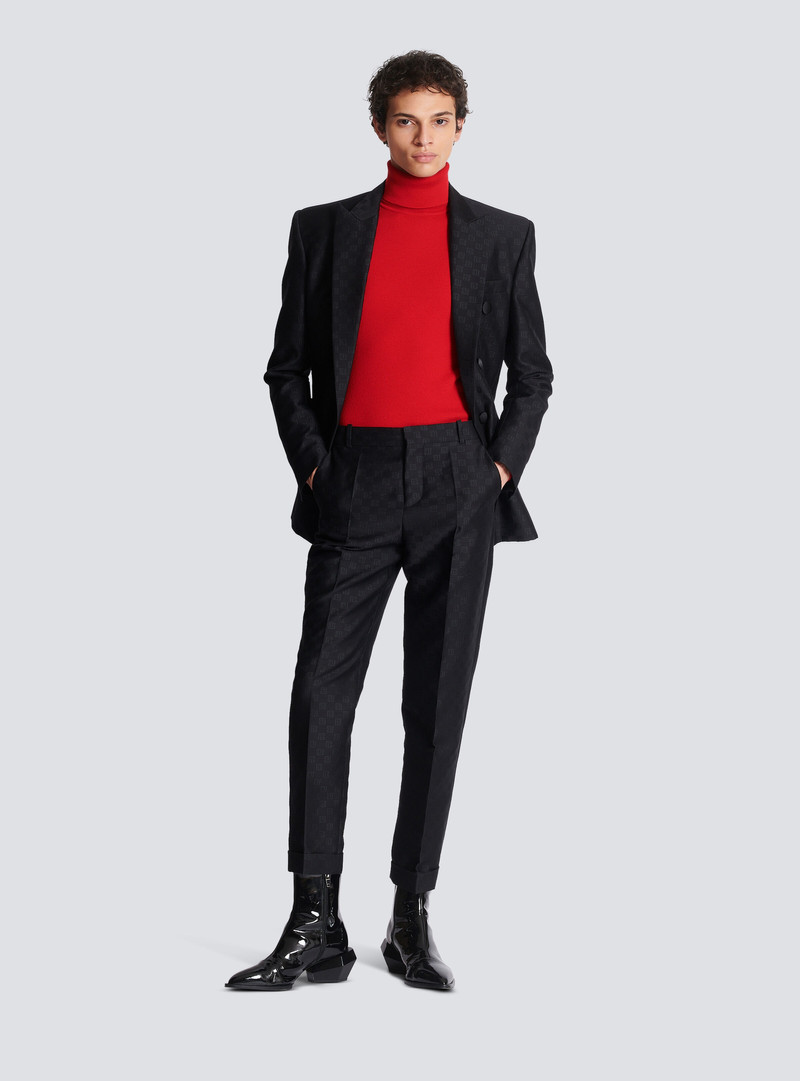 Balmain Straight-leg mini monogrammed trousers outlook