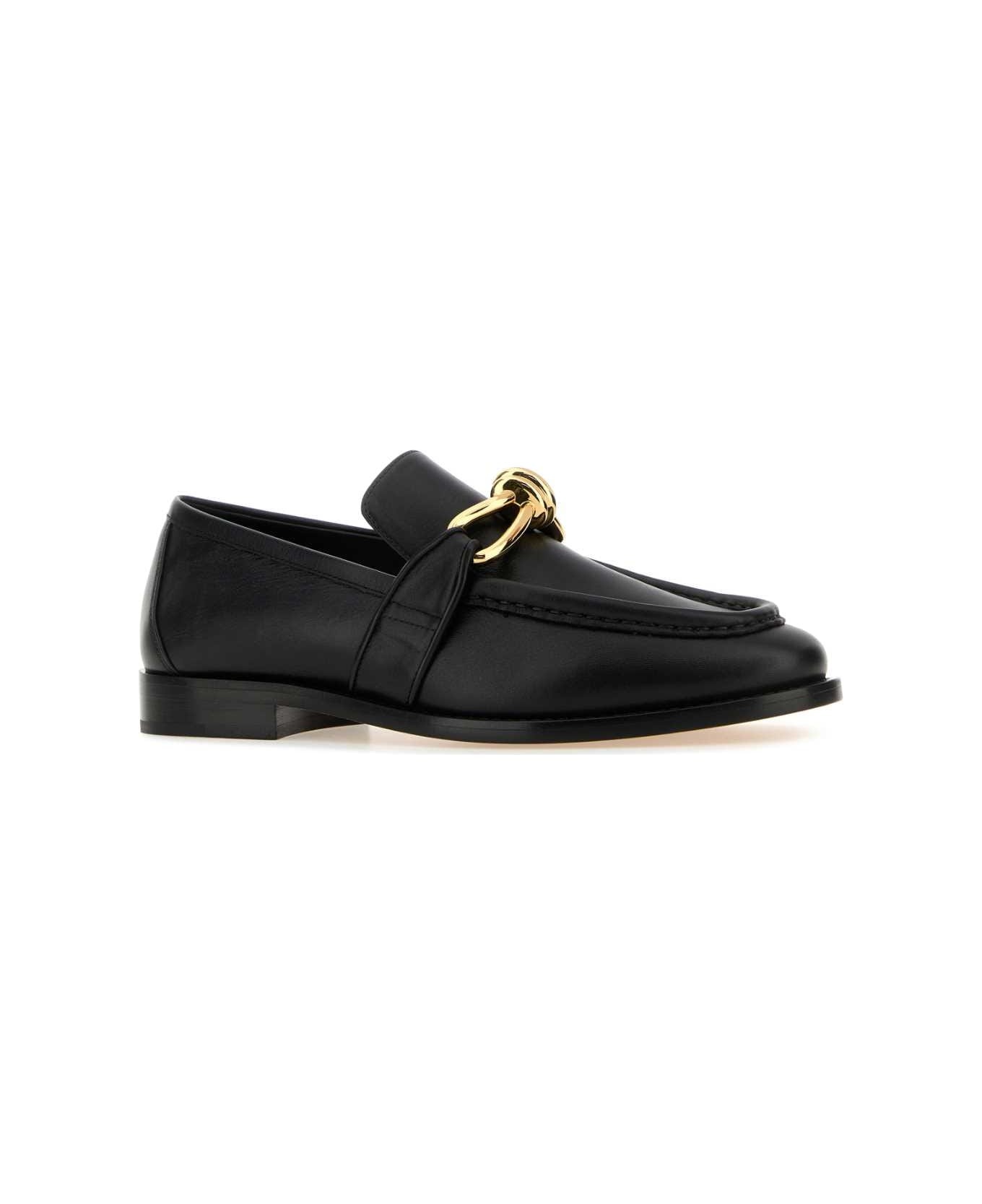 Black Leather Astaire Loafers - 2