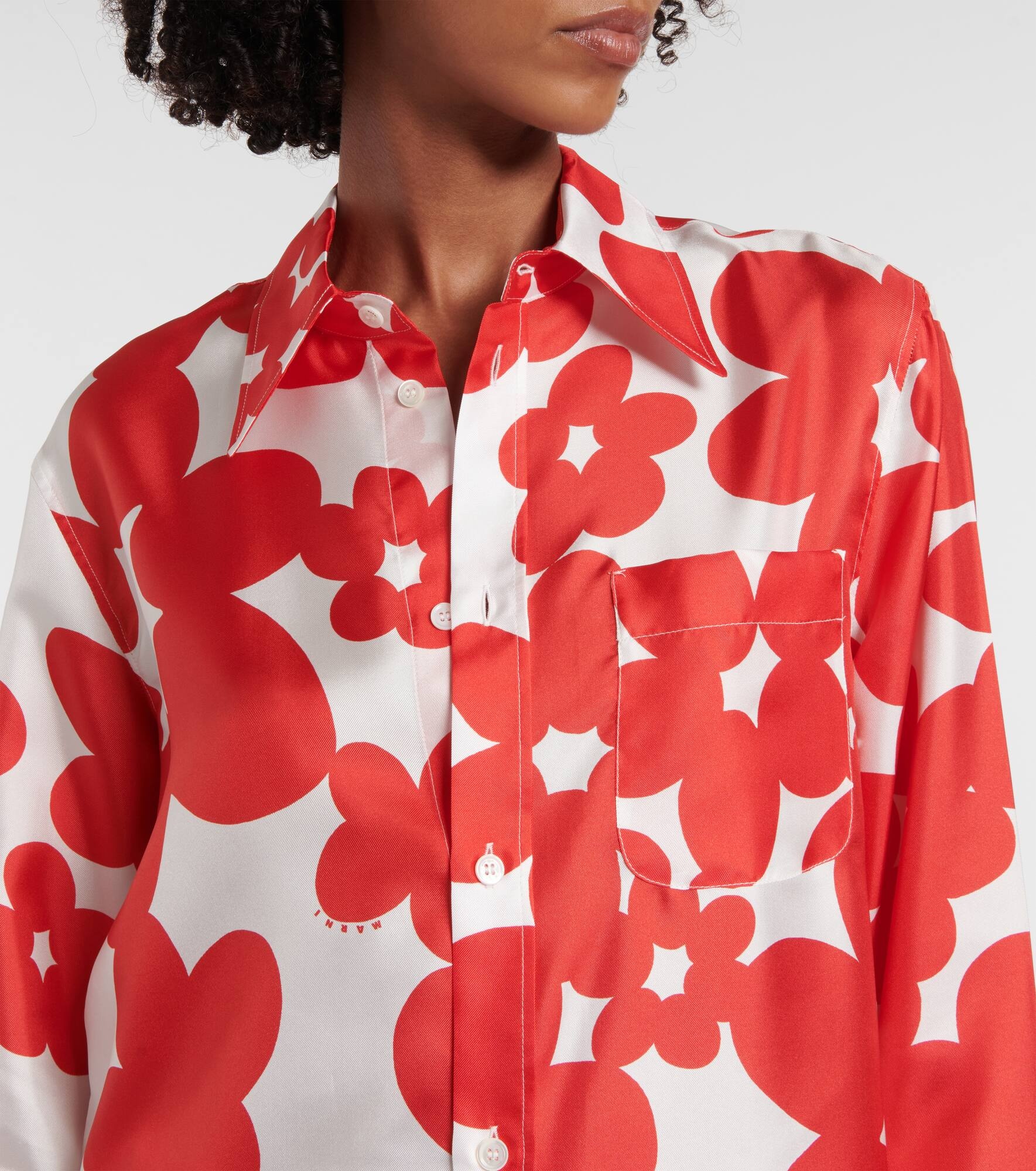 Printed silk shirt - 4