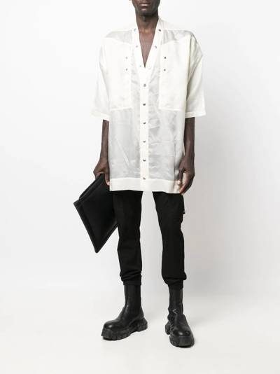 Rick Owens V-neck buttoned shirt outlook