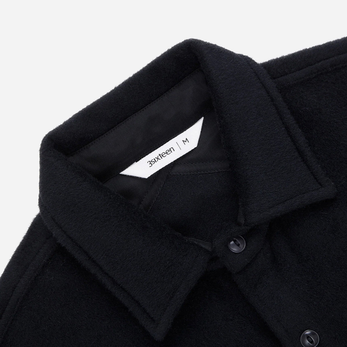 USN Overshirt Black Wool/Angora - 2
