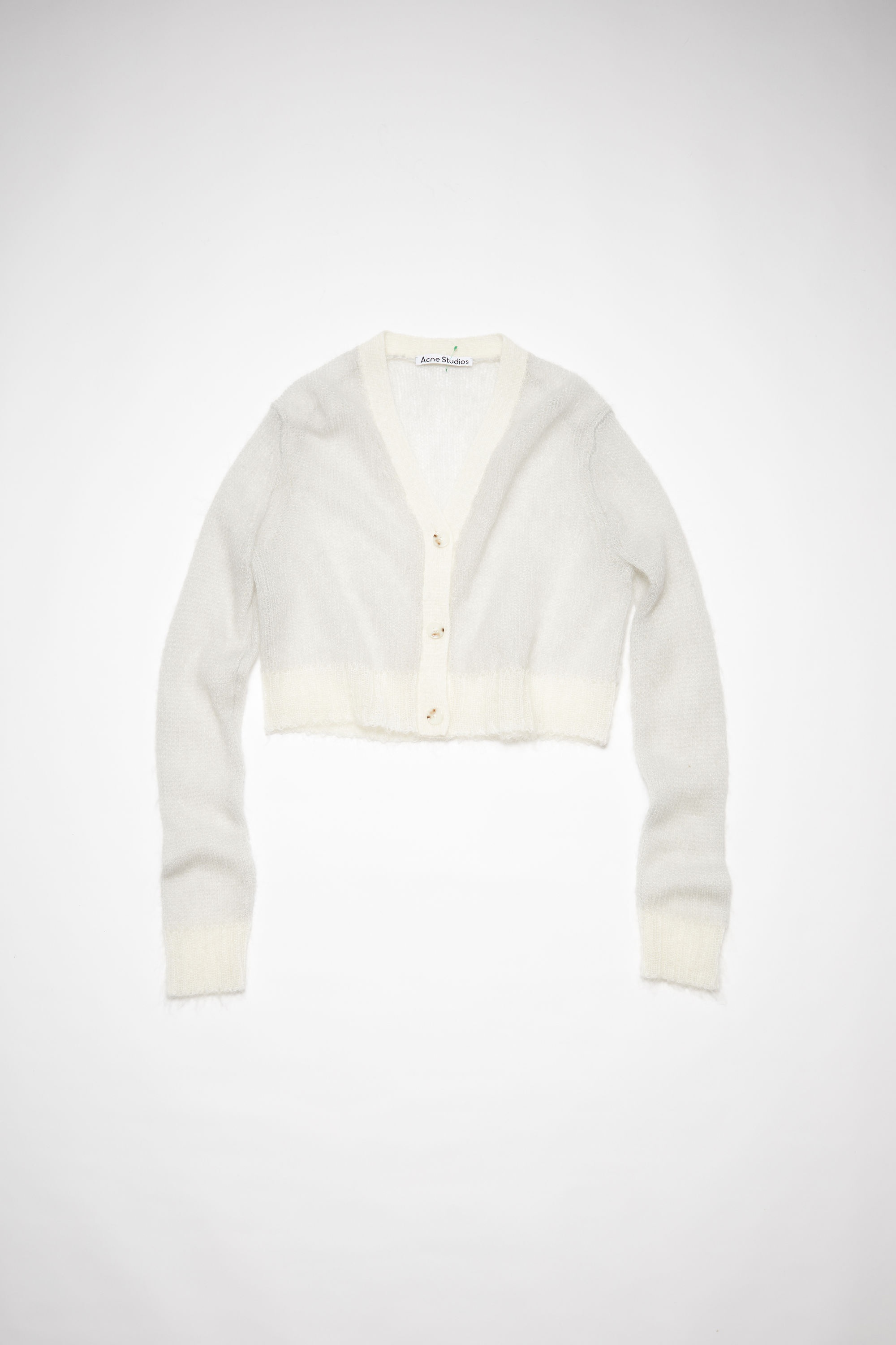 Cropped cardigan - Pale grey - 6