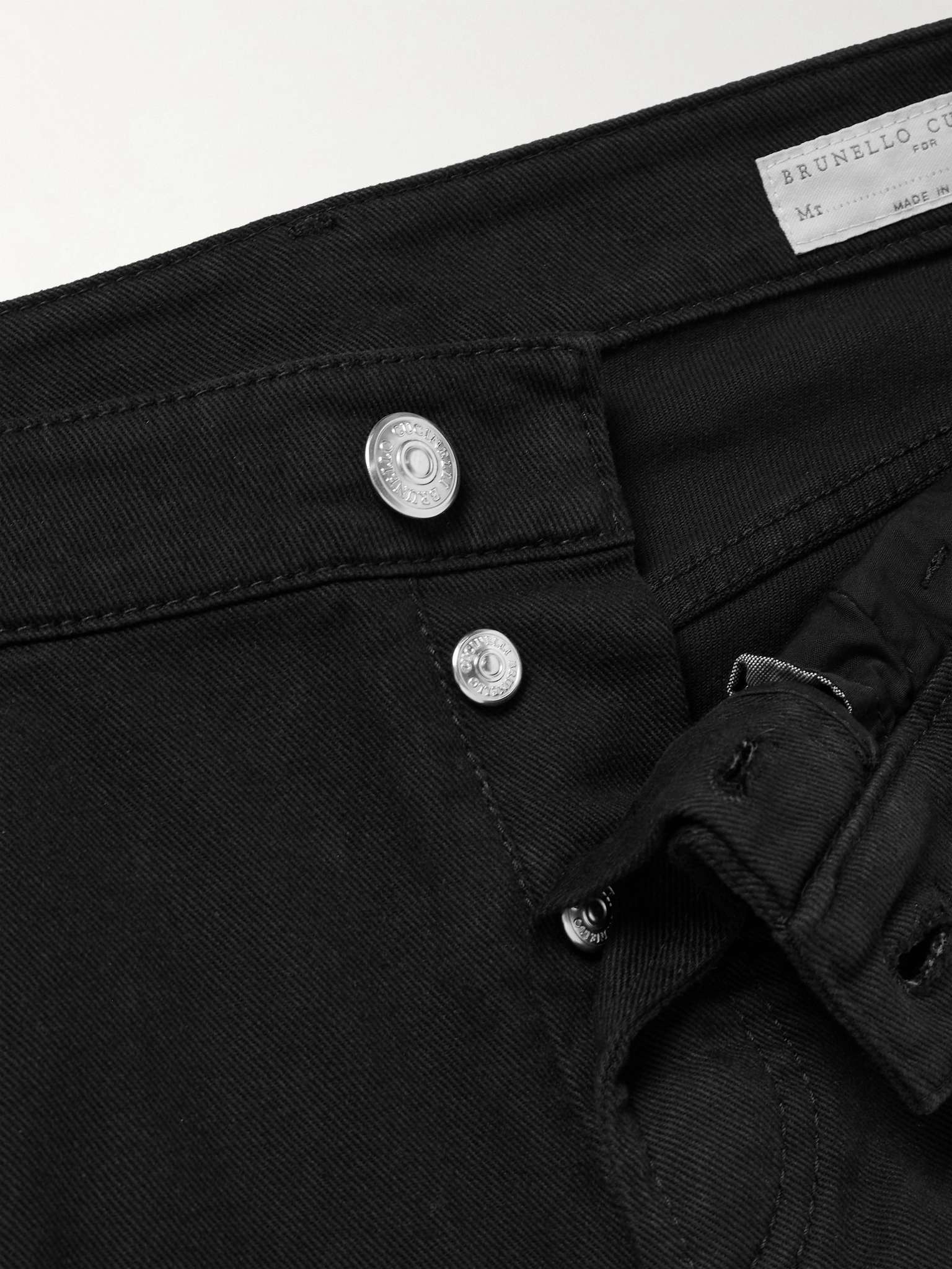 Slim-Fit Straight-Leg Logo-Embroidered Jeans - 6