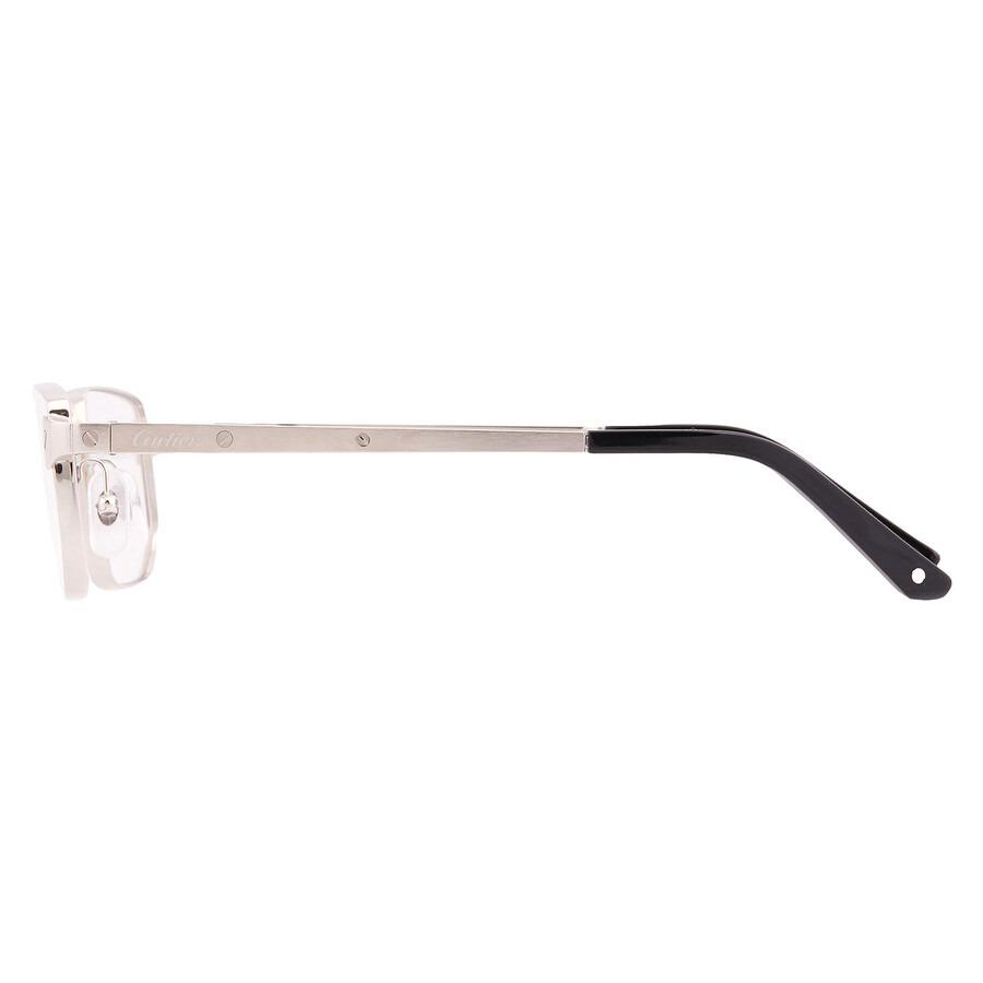 Cartier Santos de Cartier Demo Rectangular Men's Eyeglasses CT0481O 002 53 - 4