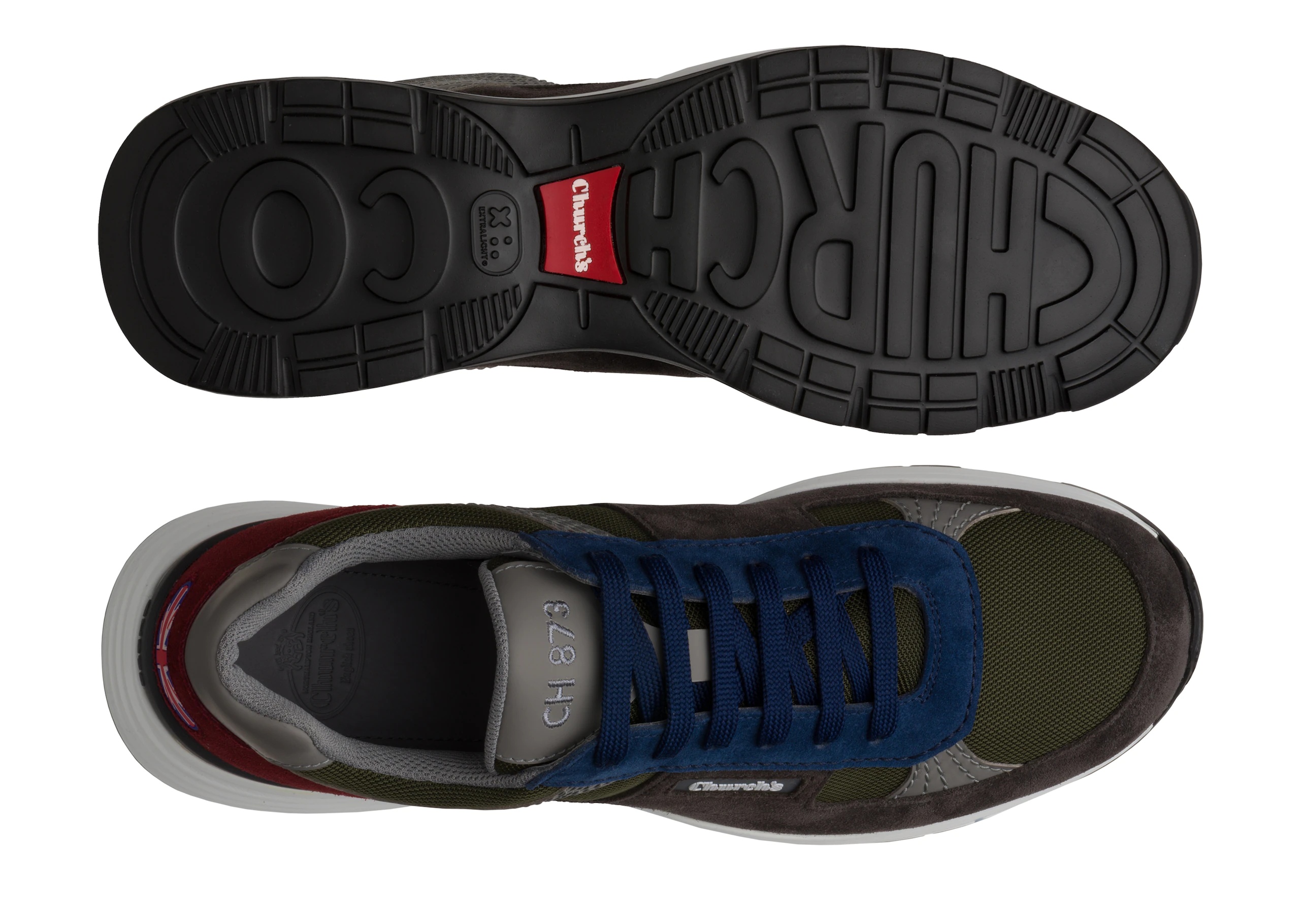 Ch873
Suede &  Mesh Retro Sneaker Multicolor - 3