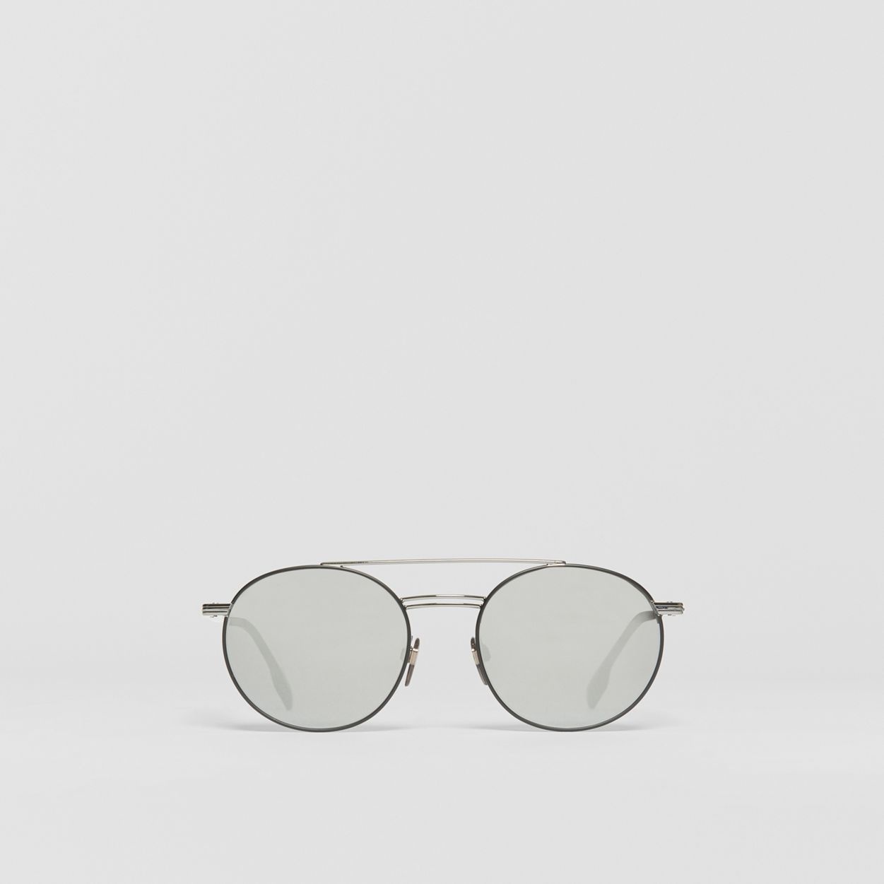 Top Bar Detail Round Frame Sunglasses - 1