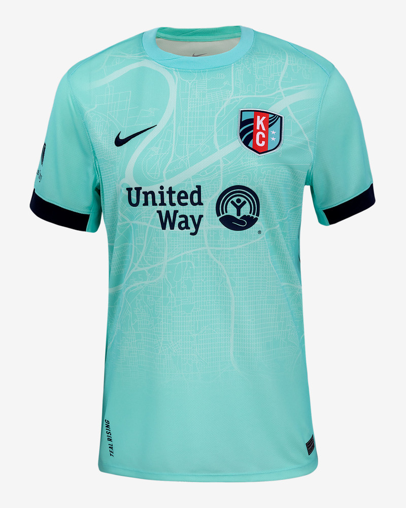 Temwa Chaŵinga KC Current 2025 Stadium Away Women's Nike Dri-FIT NWSL Replica Jersey 1