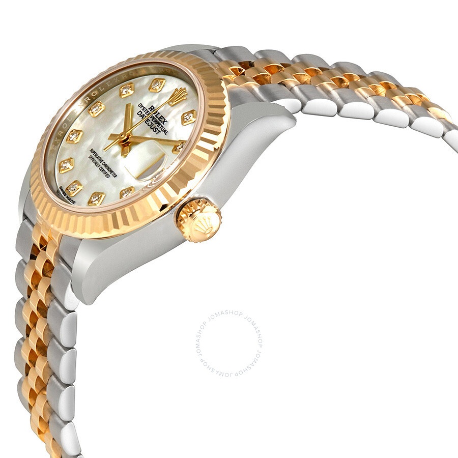 Rolex Lady Datejust Mother of Pearl Diamond Steel and 18K Yellow Gold Jubilee Watch 279173MDJ - 2
