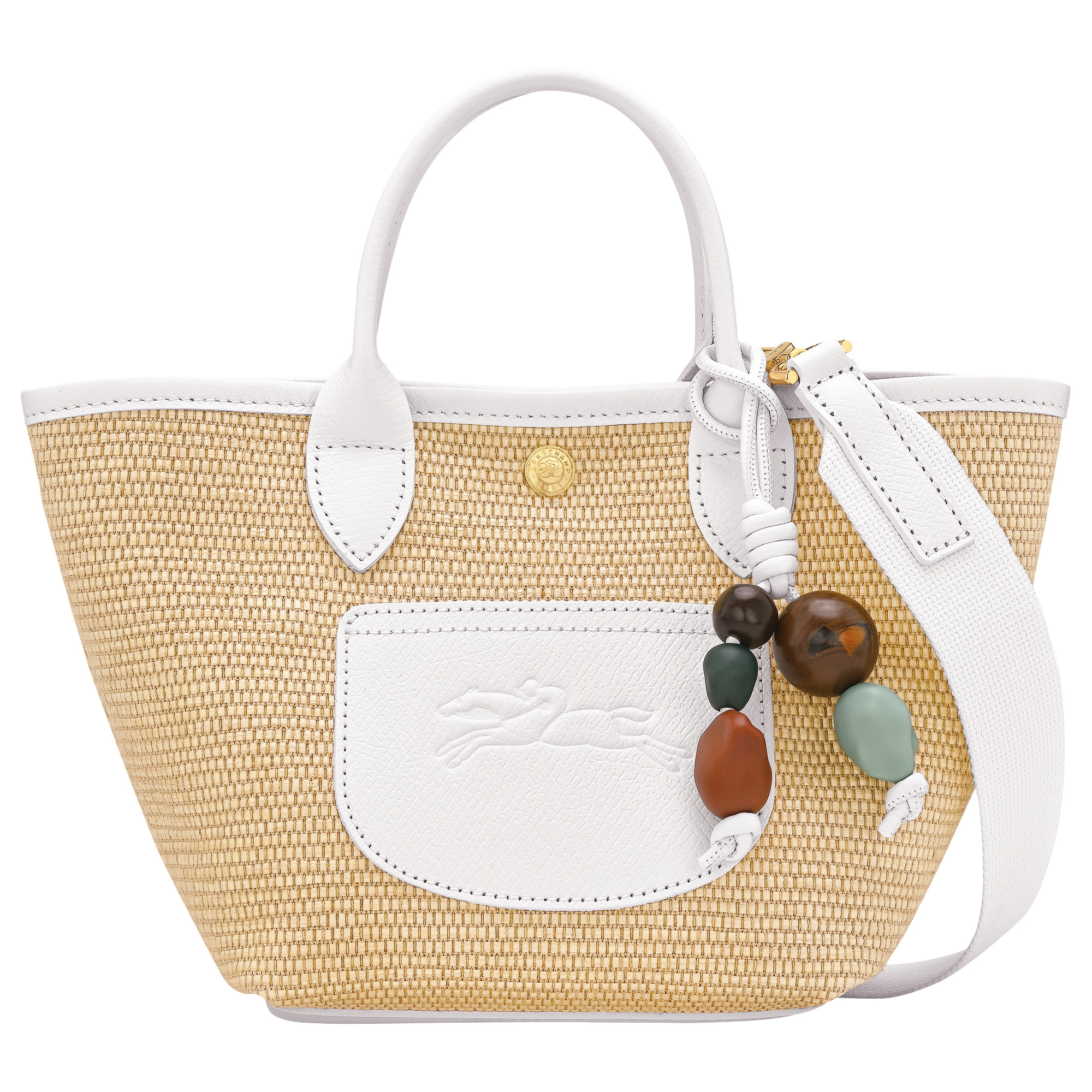 Le Pliage Collection Basket bag White - Canvas - 1