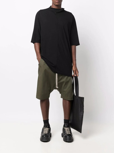 Rick Owens Pod drop-crotch track shorts outlook