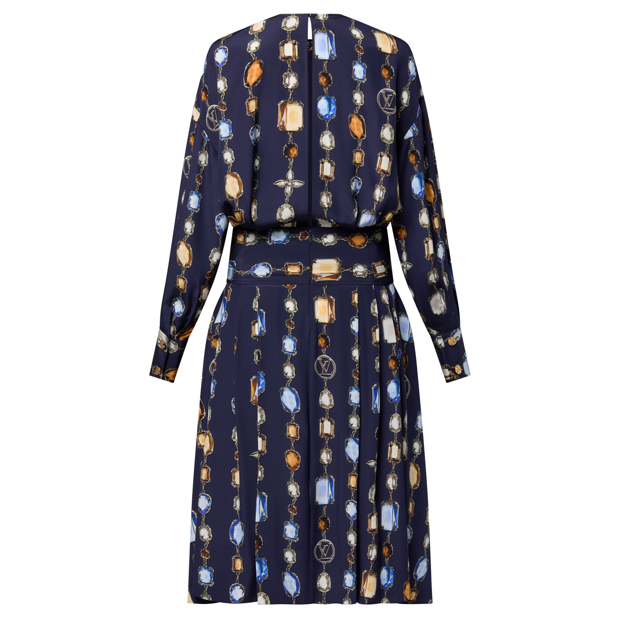 Long-Sleeved Necklace Dress - 3