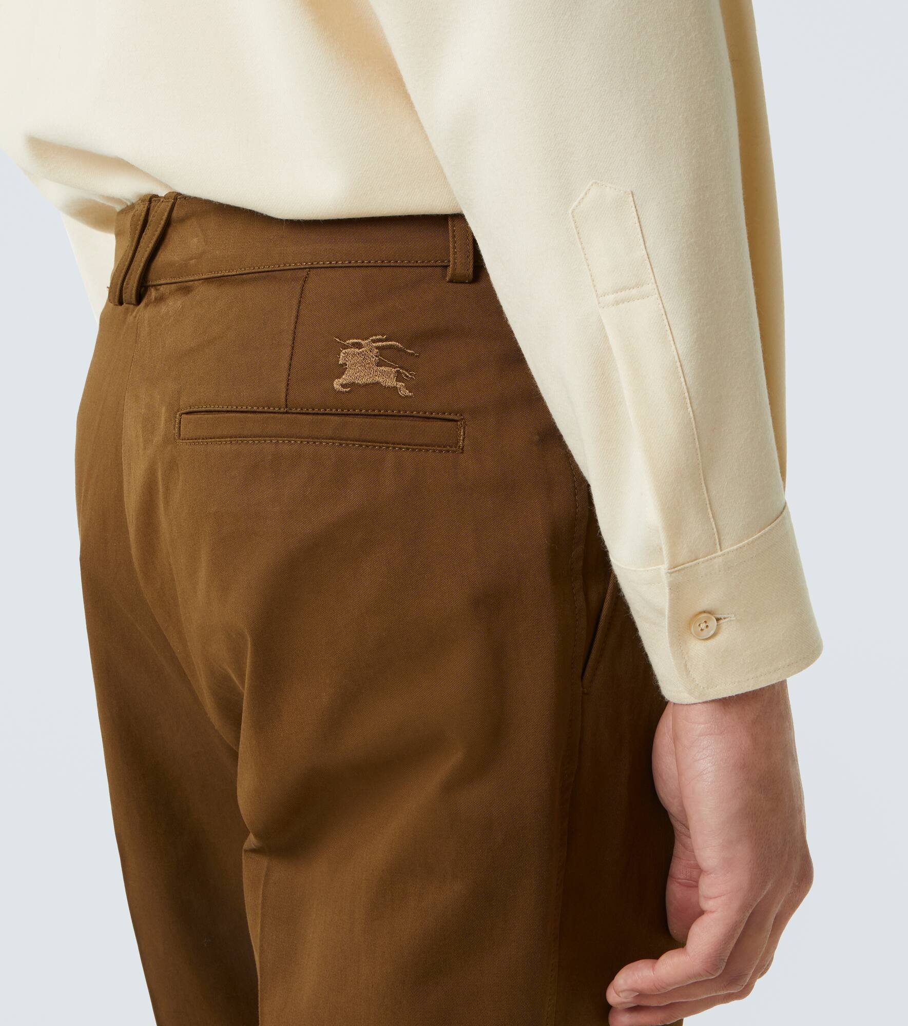 Cotton straight chinos - 5